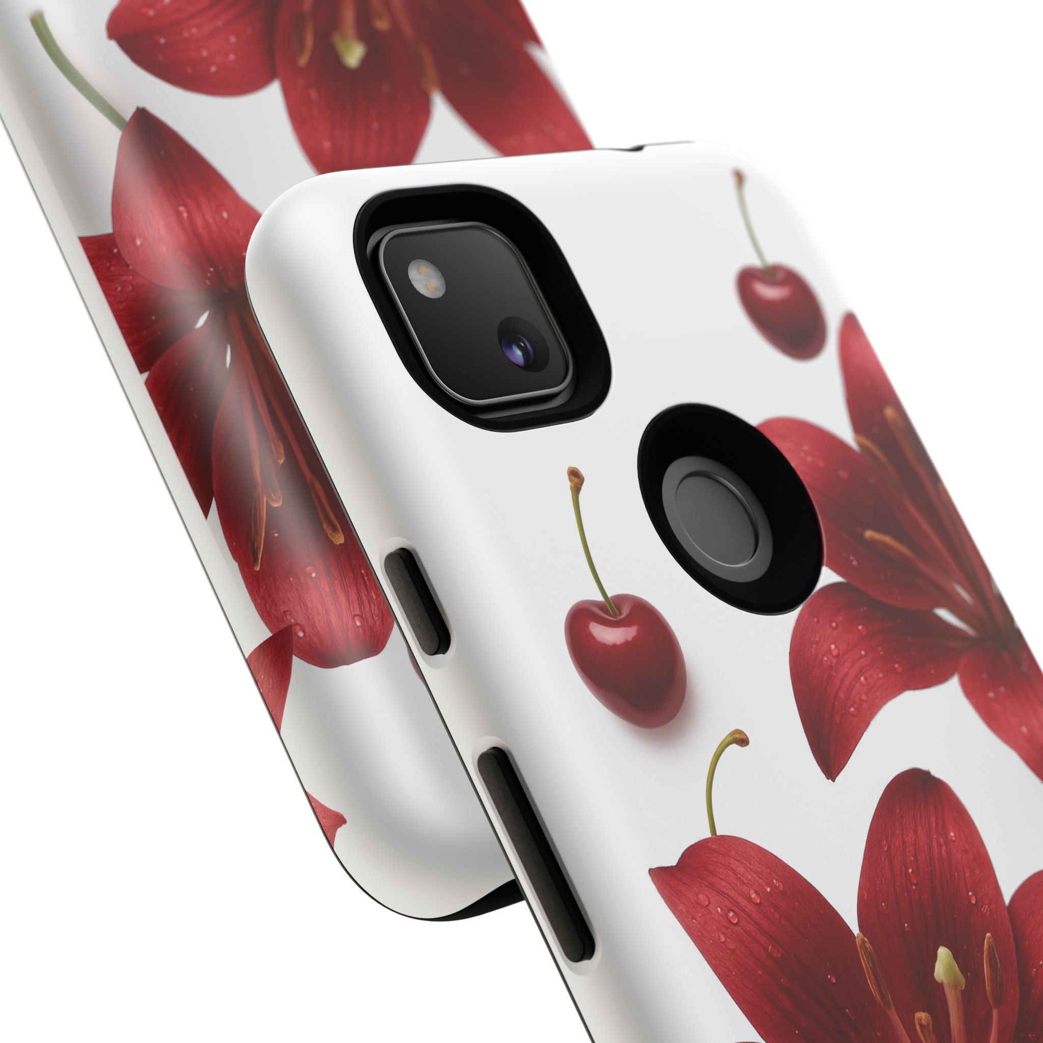 Floral Tough Phone Case, Beautiful Floral Design, Gift for Her, Risk Resistant Cover, Trendy Smartphone Accessory