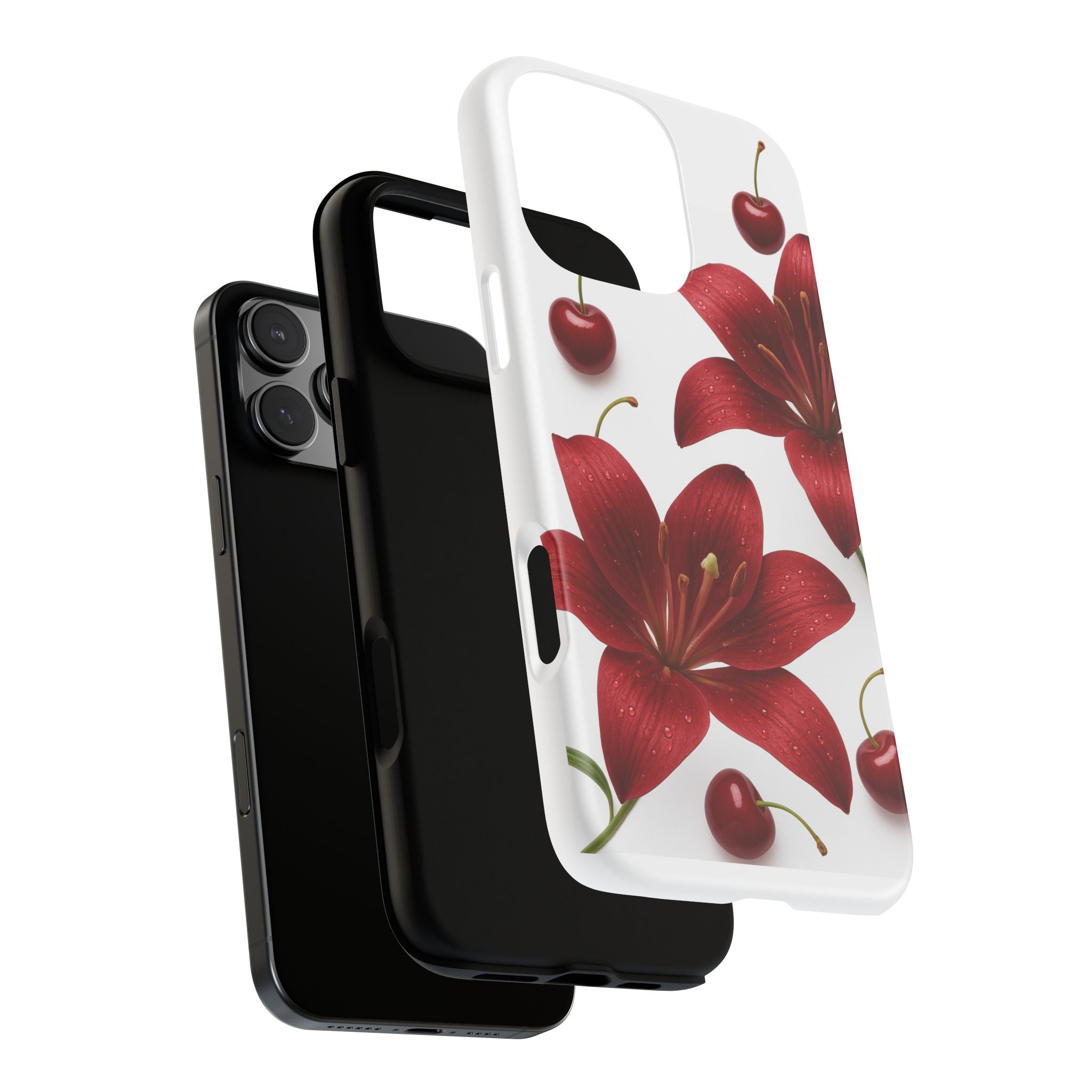 Floral Tough Phone Case, Beautiful Floral Design, Gift for Her, Risk Resistant Cover, Trendy Smartphone Accessory