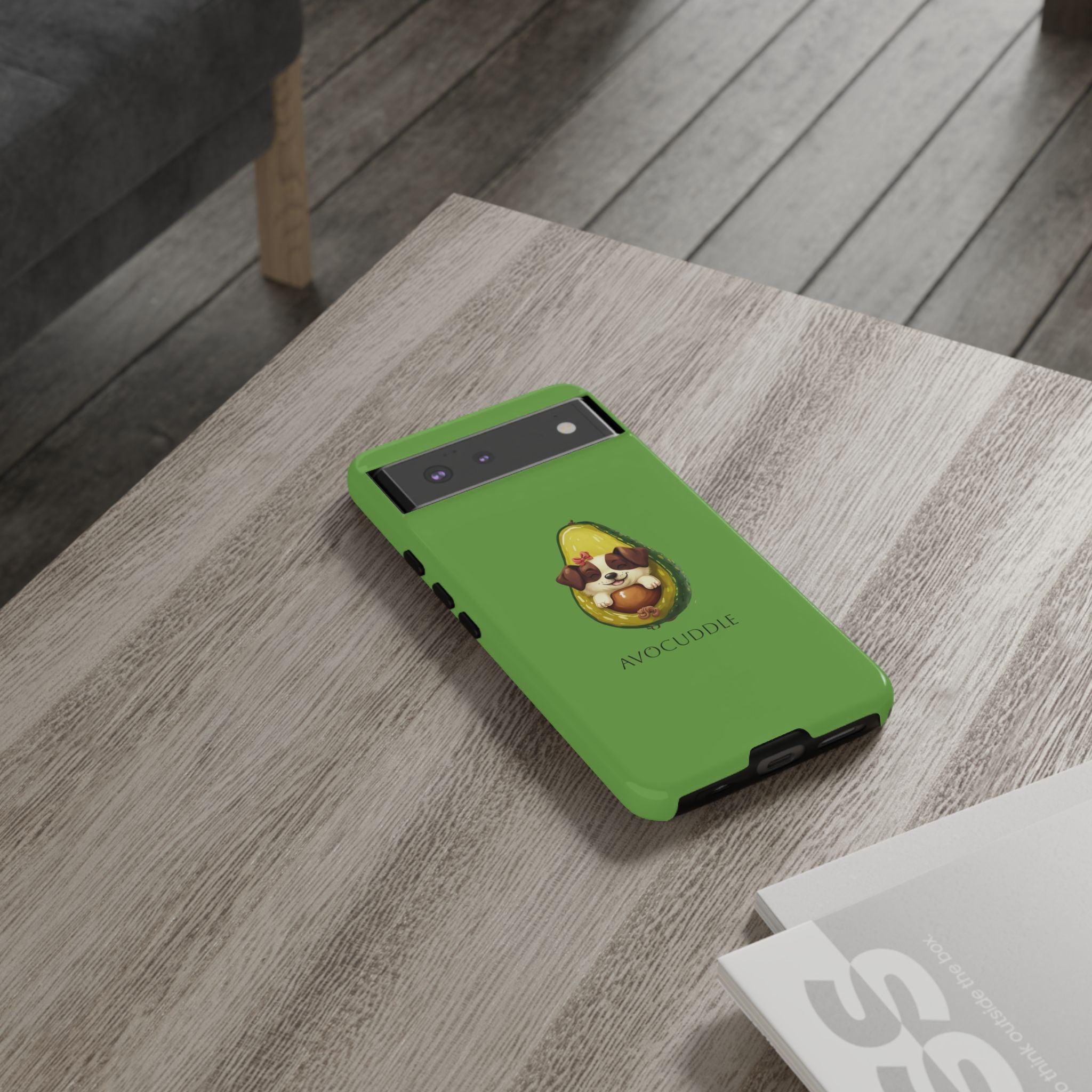 Cute Avocado Dog Phone Case - Pet Lover Gift, Animal Phone Cover, Quirky Accessory, Dog Mom Present, Custom Phone Case