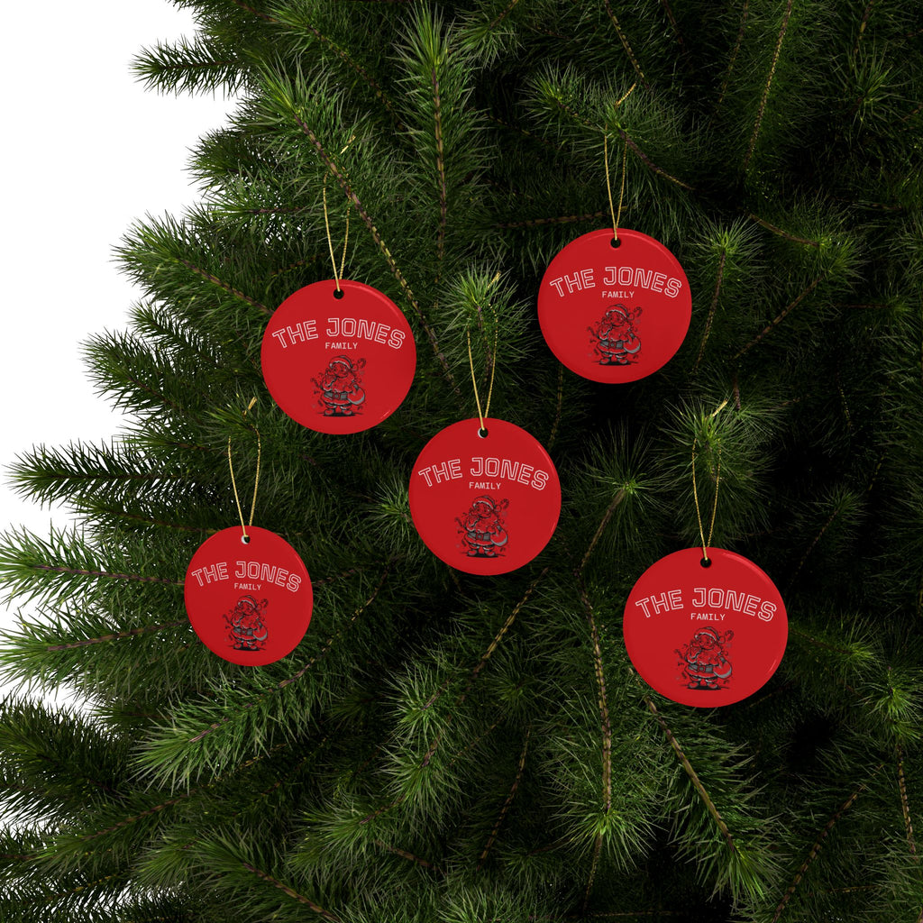 Personalized Heart-Shaped Ceramic Ornaments Set for Christmas and Holidays and In Loving Memory/Always In My Heart