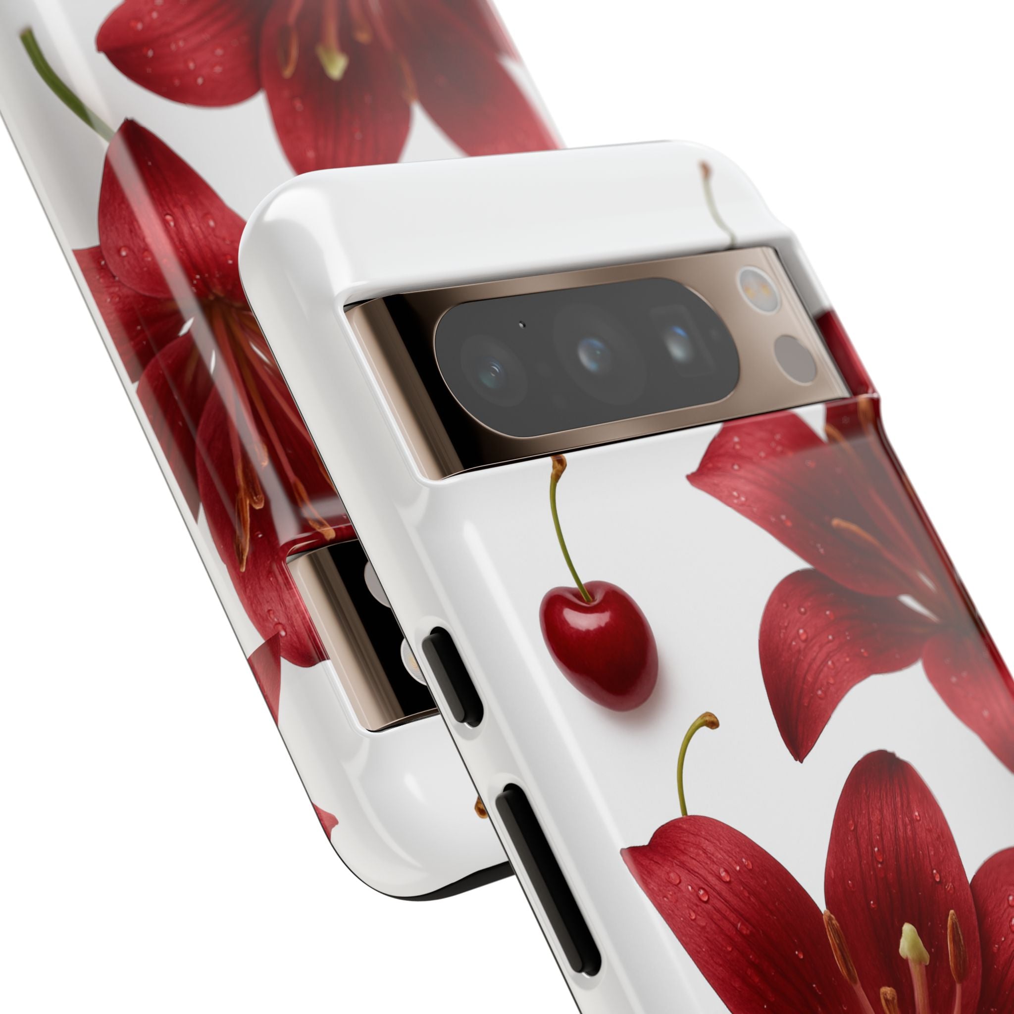 Floral Tough Phone Case, Beautiful Floral Design, Gift for Her, Risk Resistant Cover, Trendy Smartphone Accessory