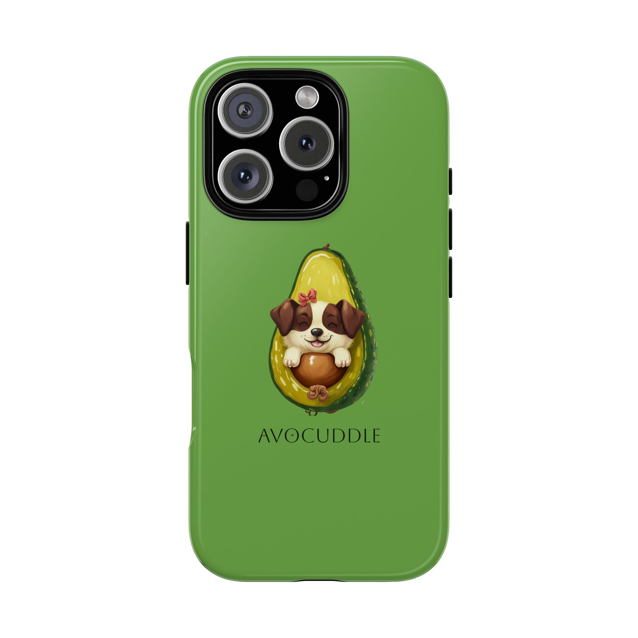 Cute Avocado Dog Phone Case - Pet Lover Gift, Animal Phone Cover, Quirky Accessory, Dog Mom Present, Custom Phone Case