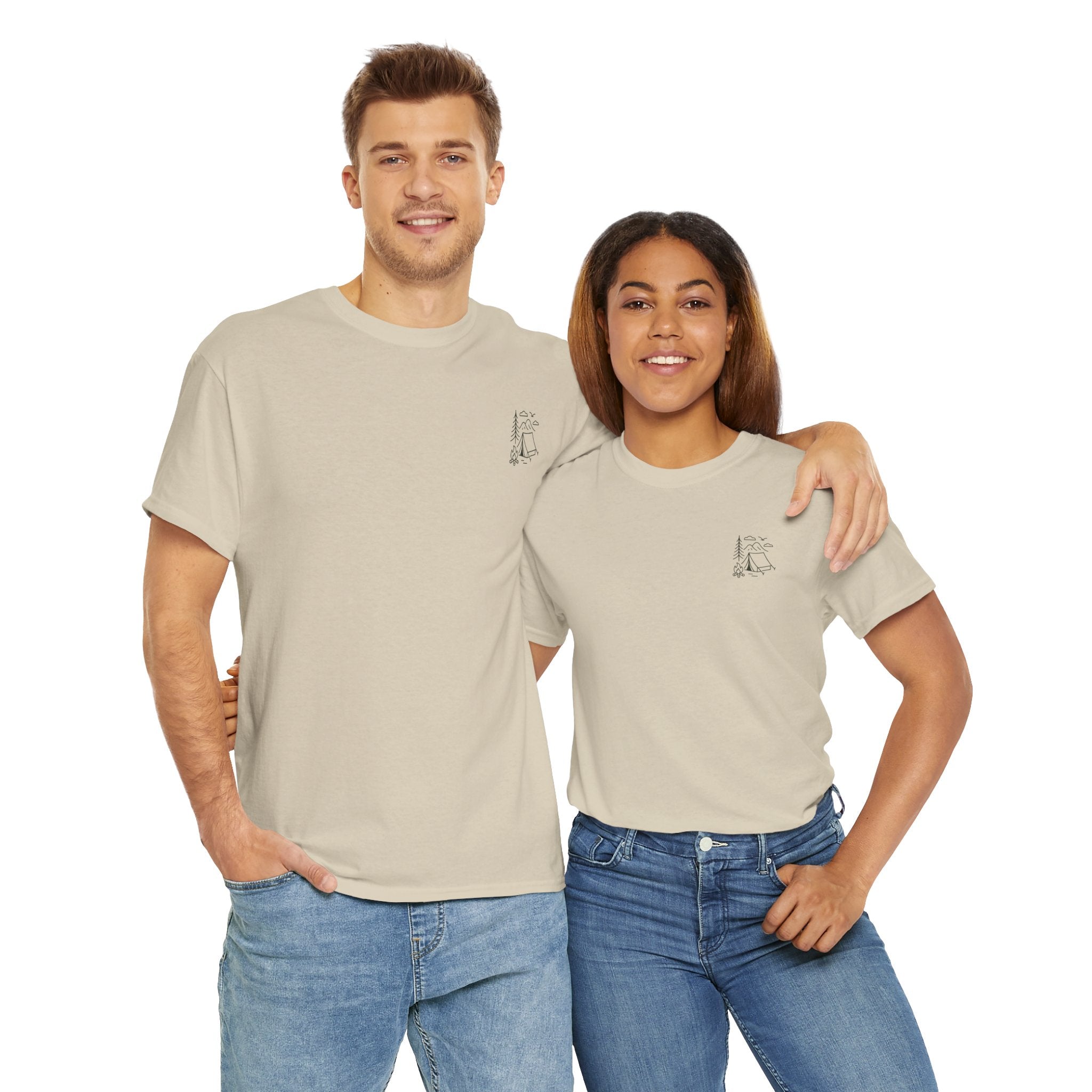 Camping Country Wild West Life Tee, Unisex Heavy Cotton T-Shirt, Adventure Shirt, Outdoor Apparel, Nature Lover Gift, Festival Wear
