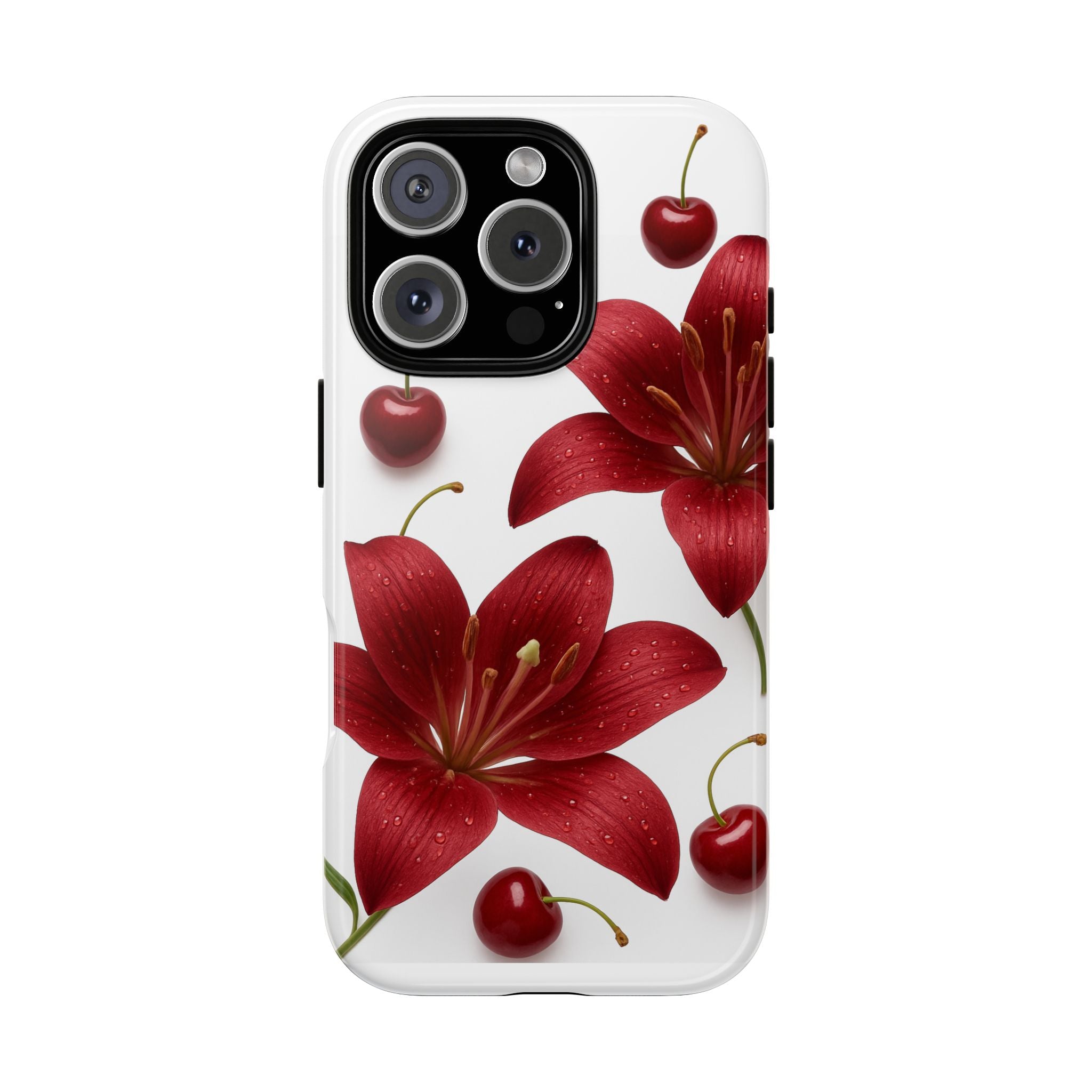 Floral Tough Phone Case, Beautiful Floral Design, Gift for Her, Risk Resistant Cover, Trendy Smartphone Accessory