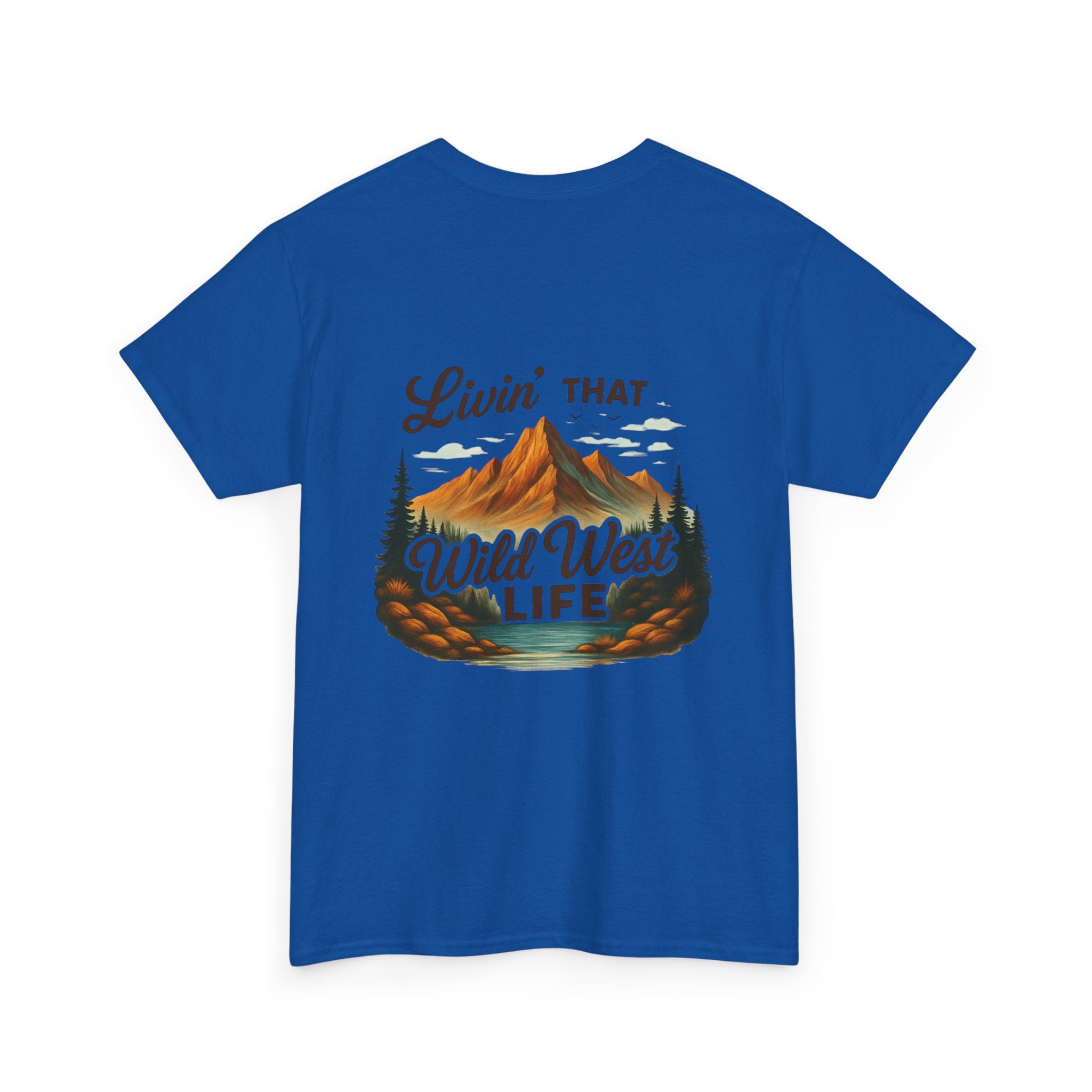 Camping Country Wild West Life Tee, Unisex Heavy Cotton T-Shirt, Adventure Shirt, Outdoor Apparel, Nature Lover Gift, Festival Wear