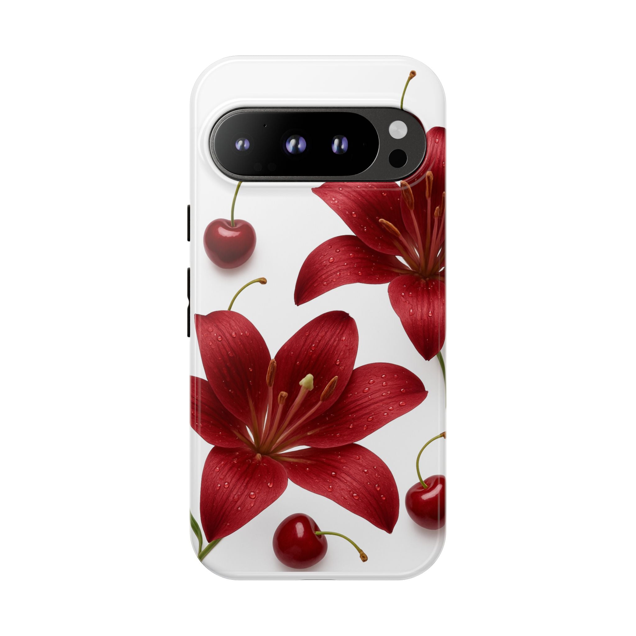 Floral Tough Phone Case, Beautiful Floral Design, Gift for Her, Risk Resistant Cover, Trendy Smartphone Accessory