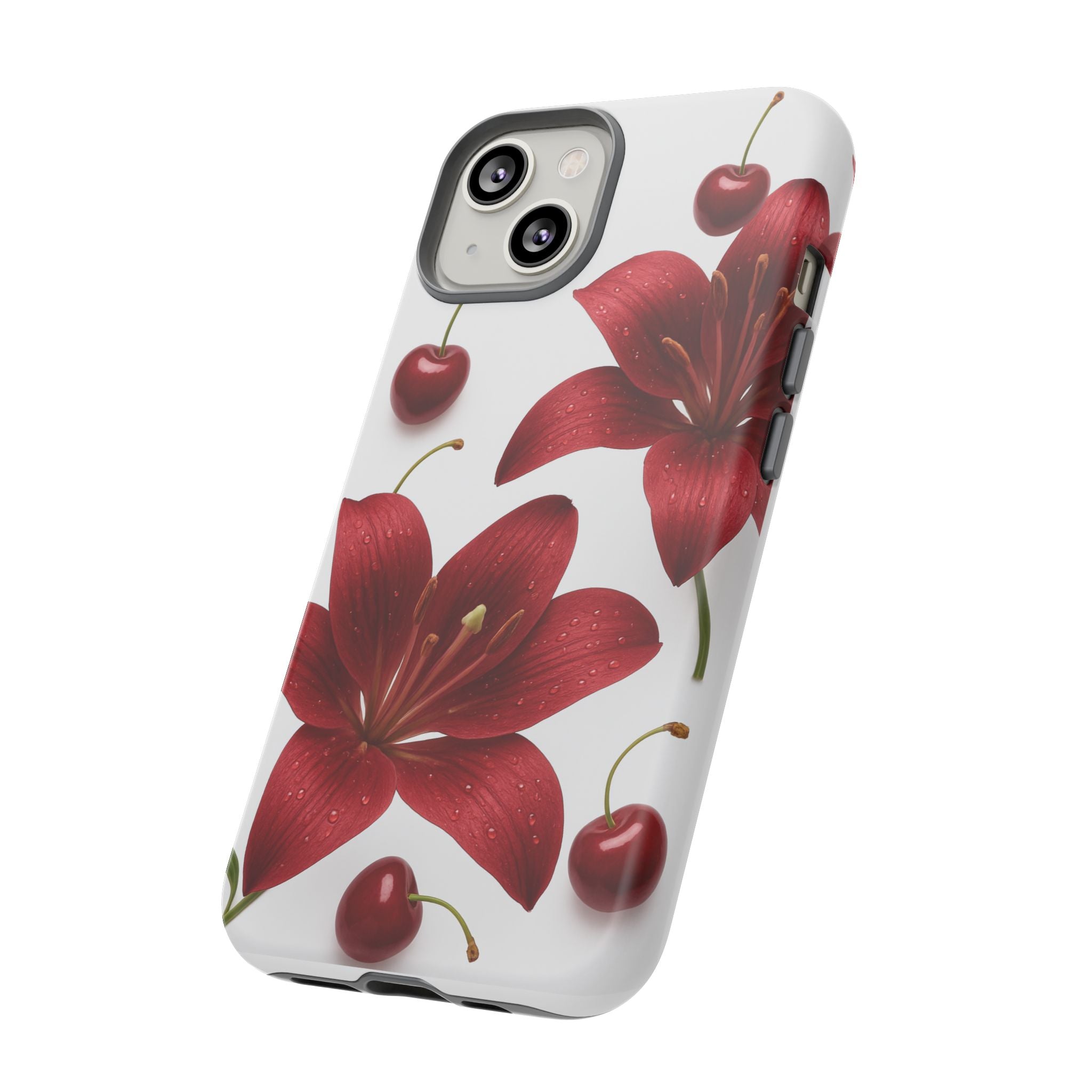 Floral Tough Phone Case, Beautiful Floral Design, Gift for Her, Risk Resistant Cover, Trendy Smartphone Accessory