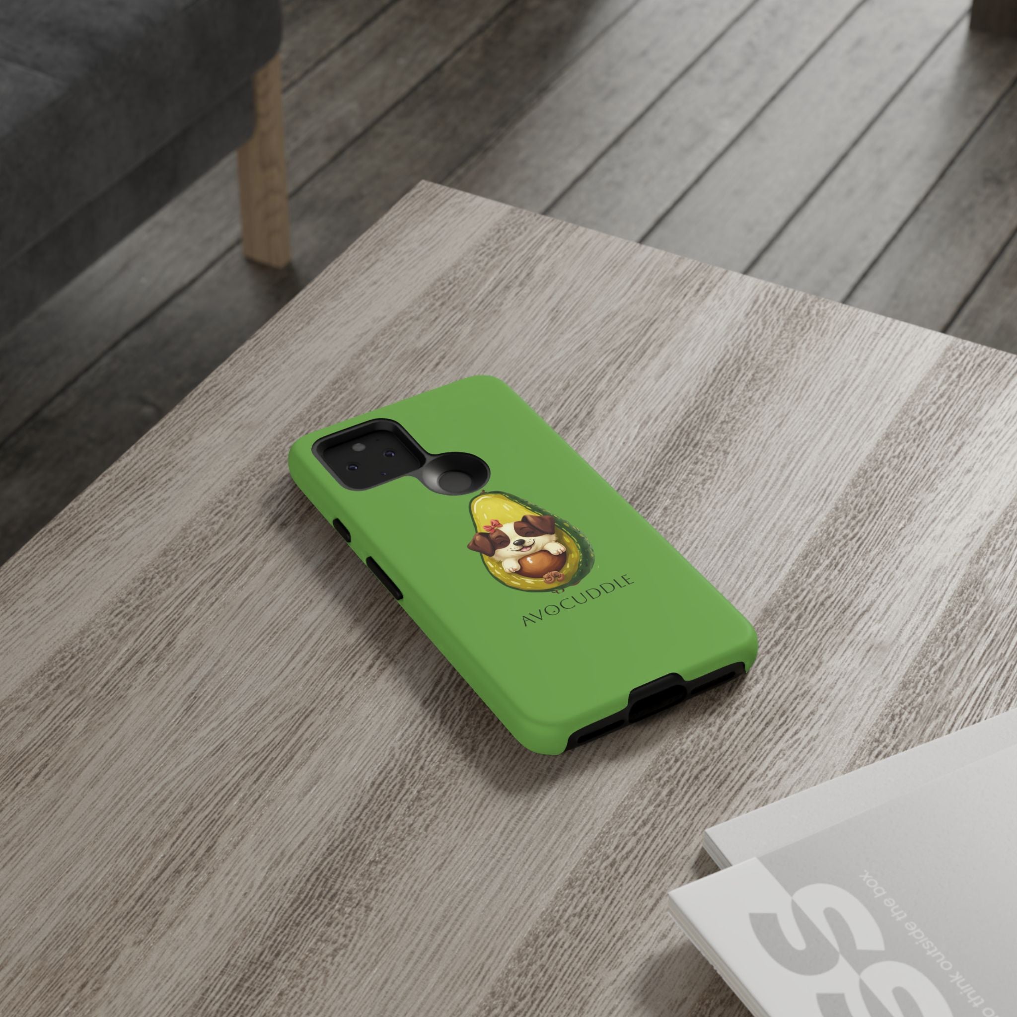 Cute Avocado Dog Phone Case - Pet Lover Gift, Animal Phone Cover, Quirky Accessory, Dog Mom Present, Custom Phone Case