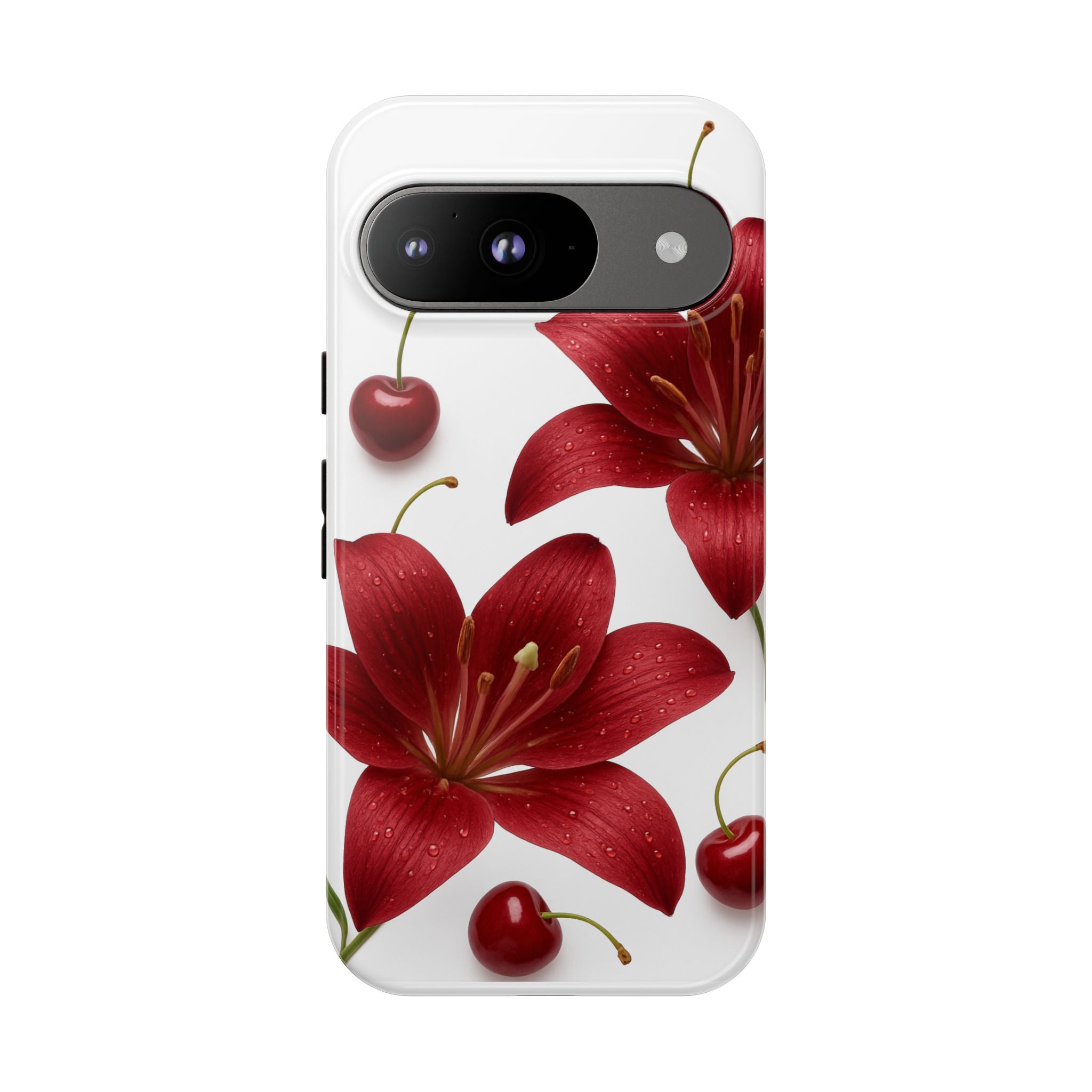 Floral Tough Phone Case, Beautiful Floral Design, Gift for Her, Risk Resistant Cover, Trendy Smartphone Accessory