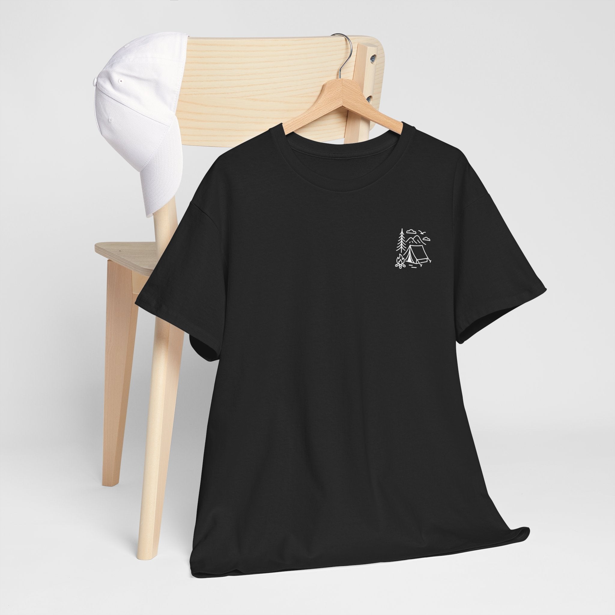 Camping Country Wild West Life Tee, Unisex Heavy Cotton T-Shirt, Adventure Shirt, Outdoor Apparel, Nature Lover Gift, Festival Wear