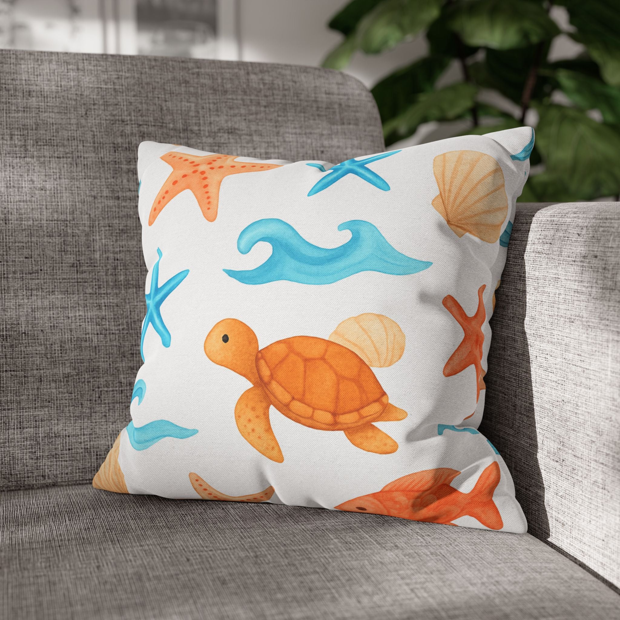 Beach-Themed Pillowcase, Coastal Decor, Ocean Vibes, Summer Gift, Nautical Home Accent