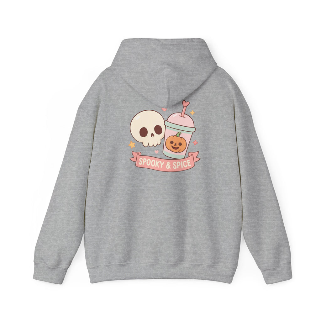 Spooky & Spice Hooded Sweatshirt, Halloween Sweater, Cozy Gift for Fall, Unisex Hoodie, Cute Autumn Fashion