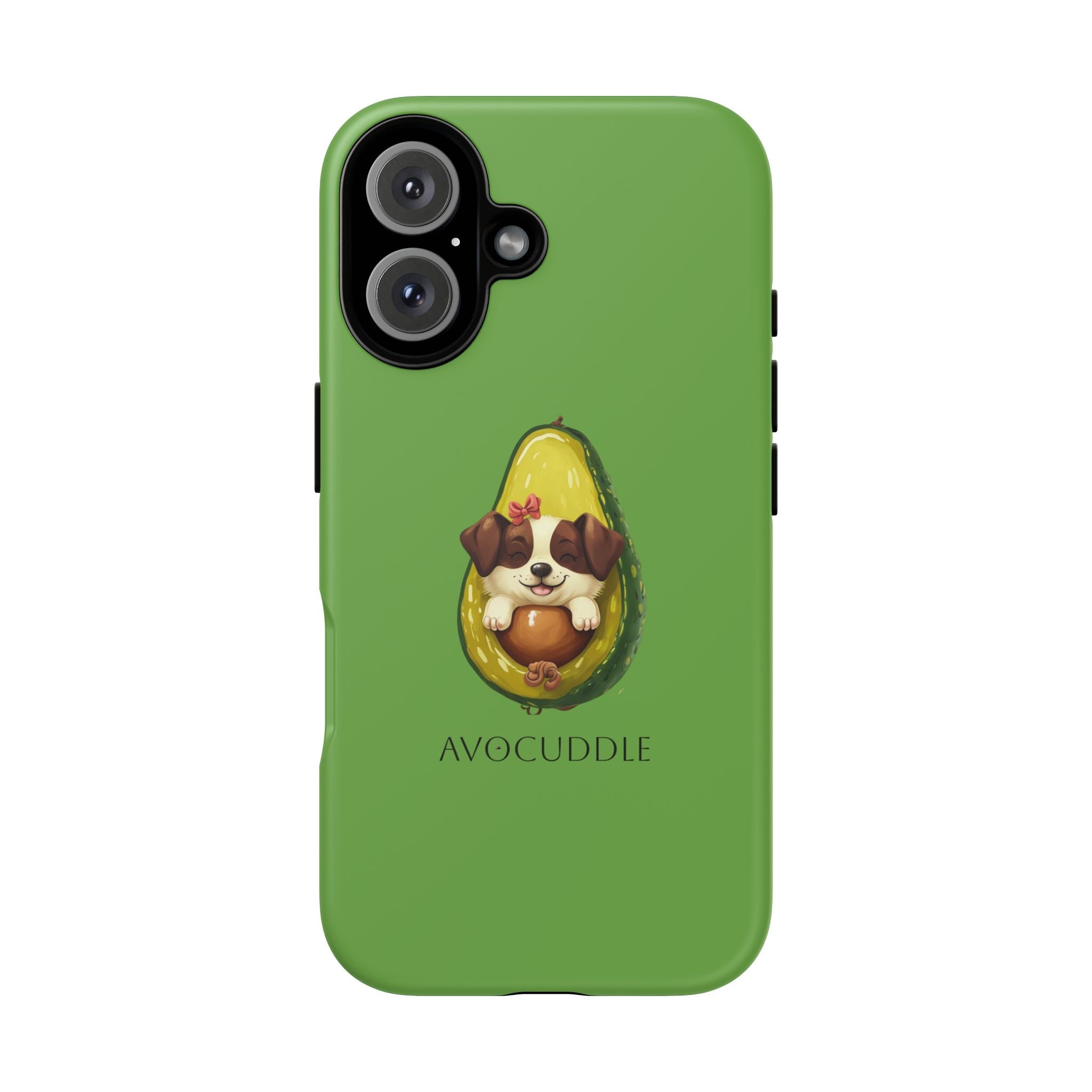 Cute Avocado Dog Phone Case - Pet Lover Gift, Animal Phone Cover, Quirky Accessory, Dog Mom Present, Custom Phone Case