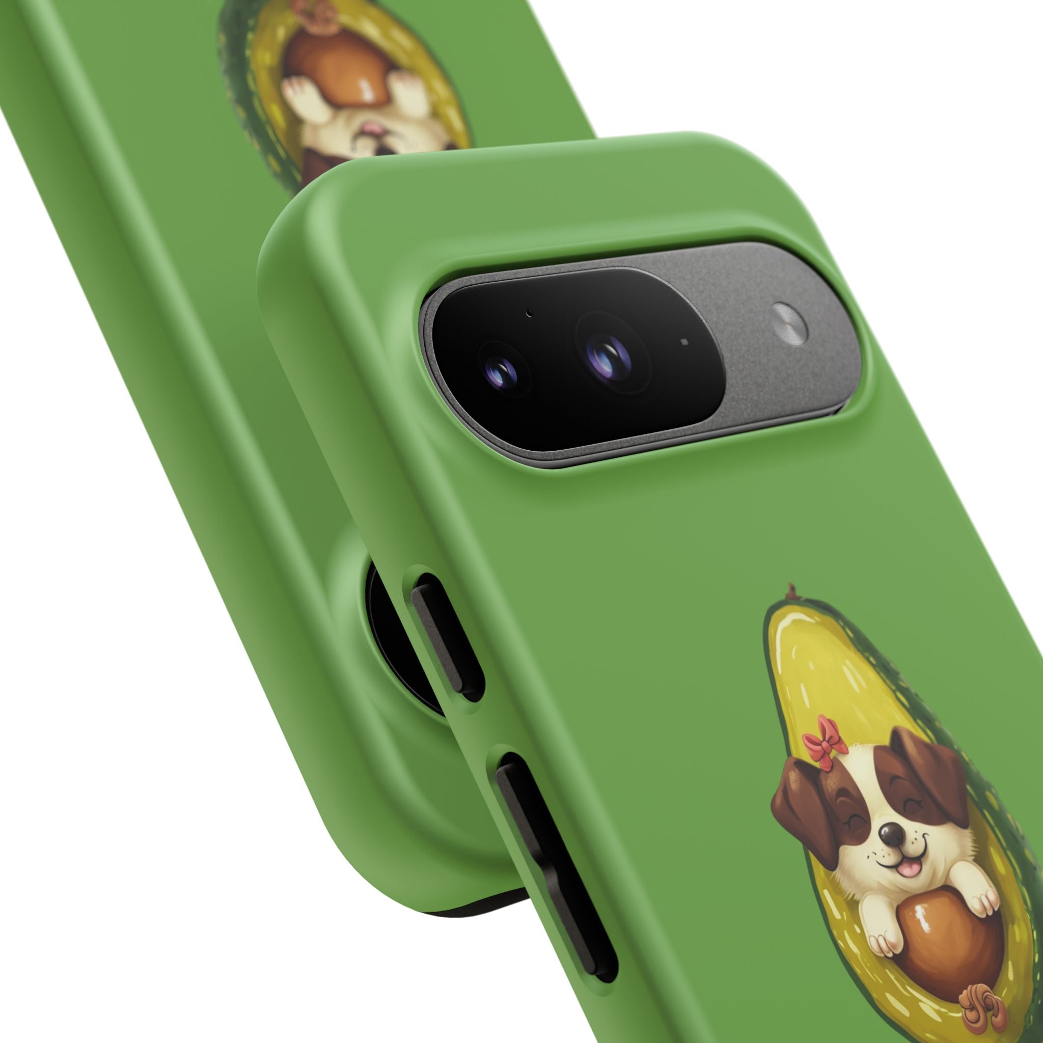 Cute Avocado Dog Phone Case - Pet Lover Gift, Animal Phone Cover, Quirky Accessory, Dog Mom Present, Custom Phone Case