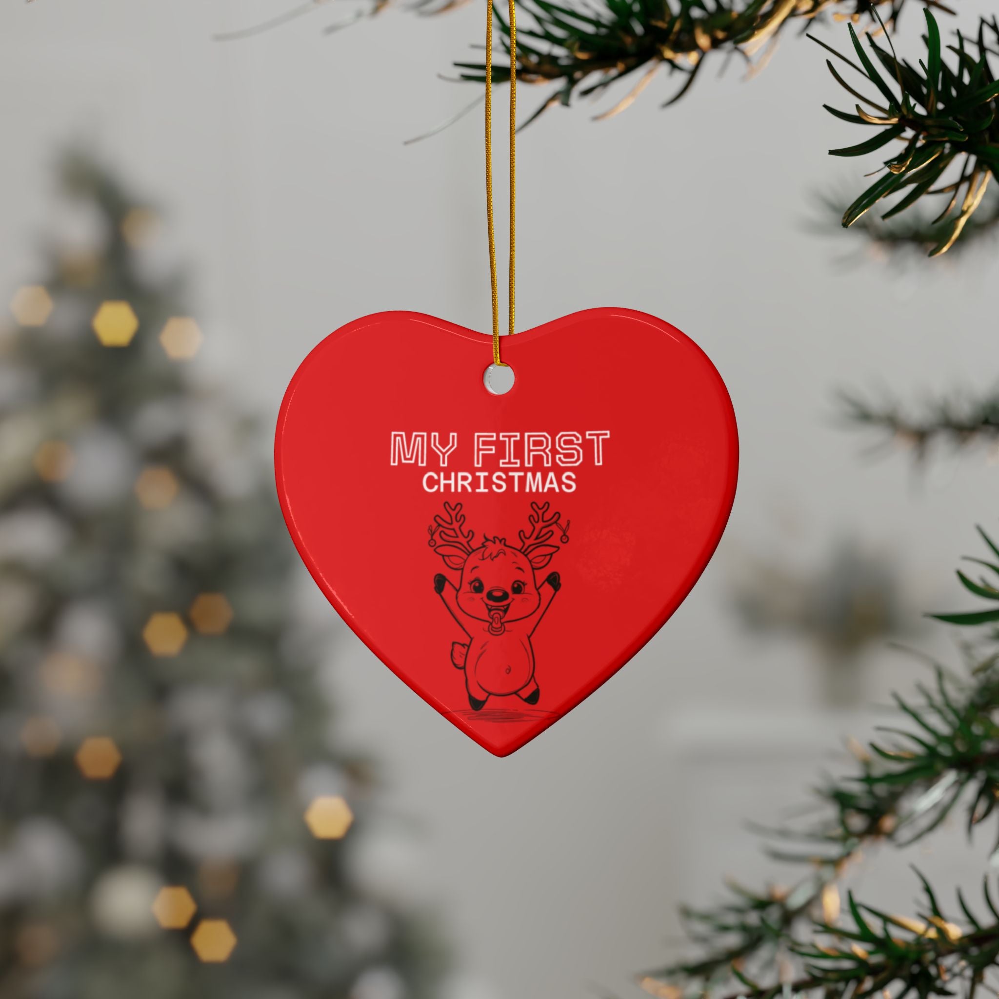 Ceramic Ornaments - Baby's First Christmas Set