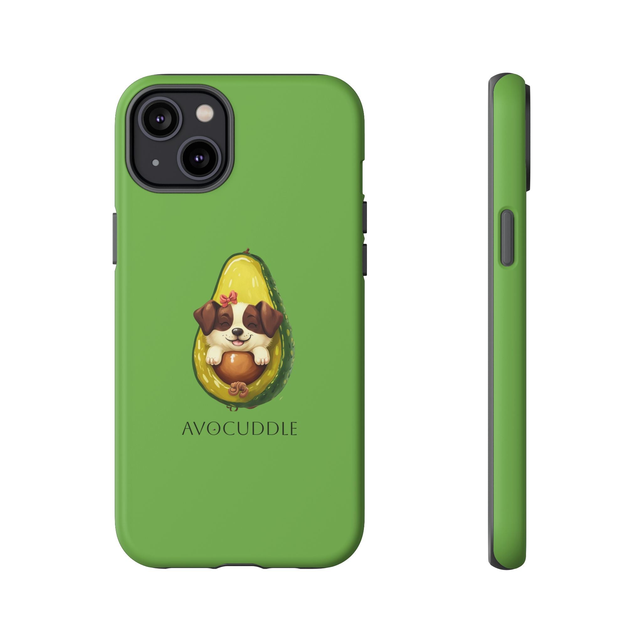 Cute Avocado Dog Phone Case - Pet Lover Gift, Animal Phone Cover, Quirky Accessory, Dog Mom Present, Custom Phone Case