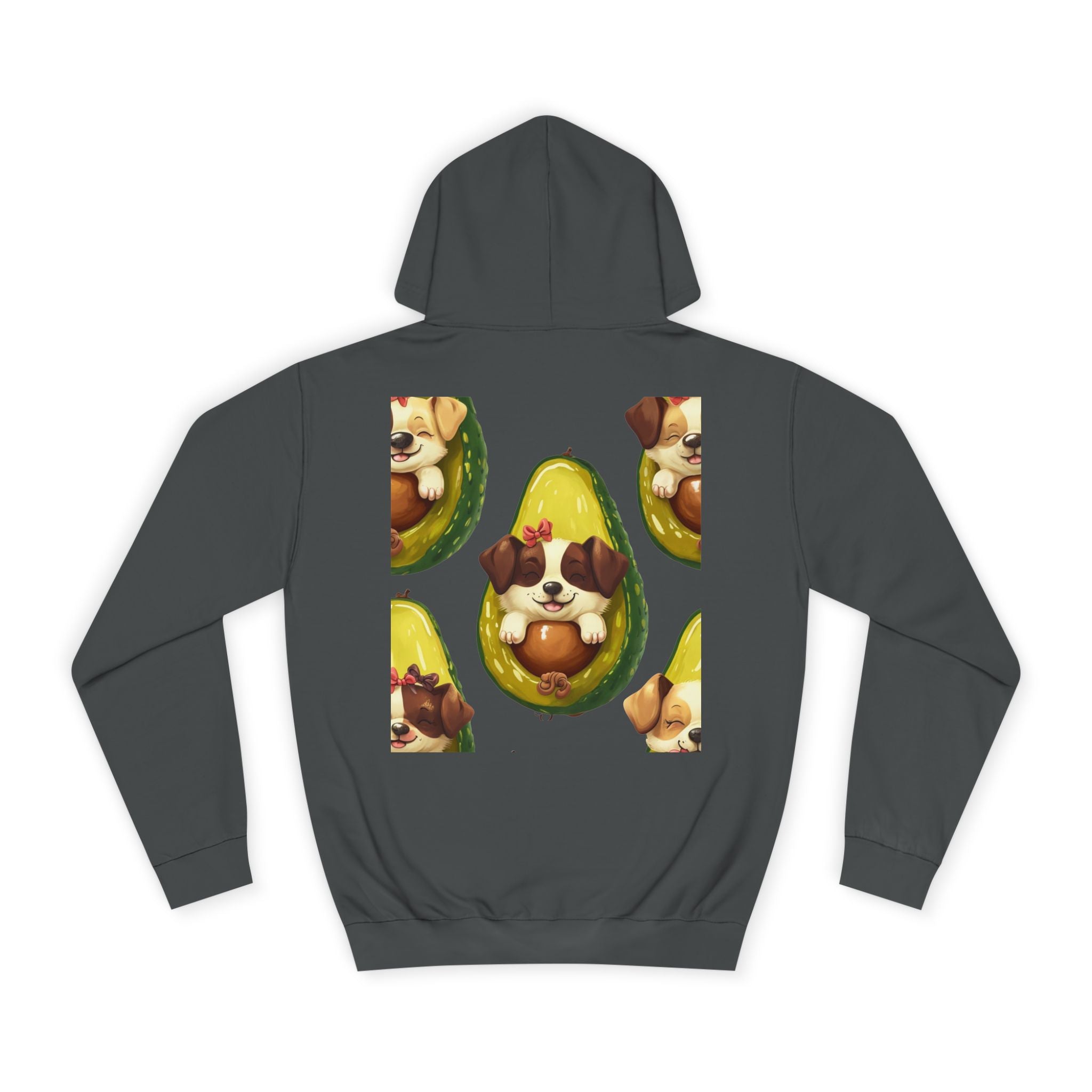 Adorable Puppy Avocado Unisex Hoodie - Cute, Cozy Sweater for Dog Lovers, Gift for Pet Owners, Birthday, Casual Wear, Trendy Apparel