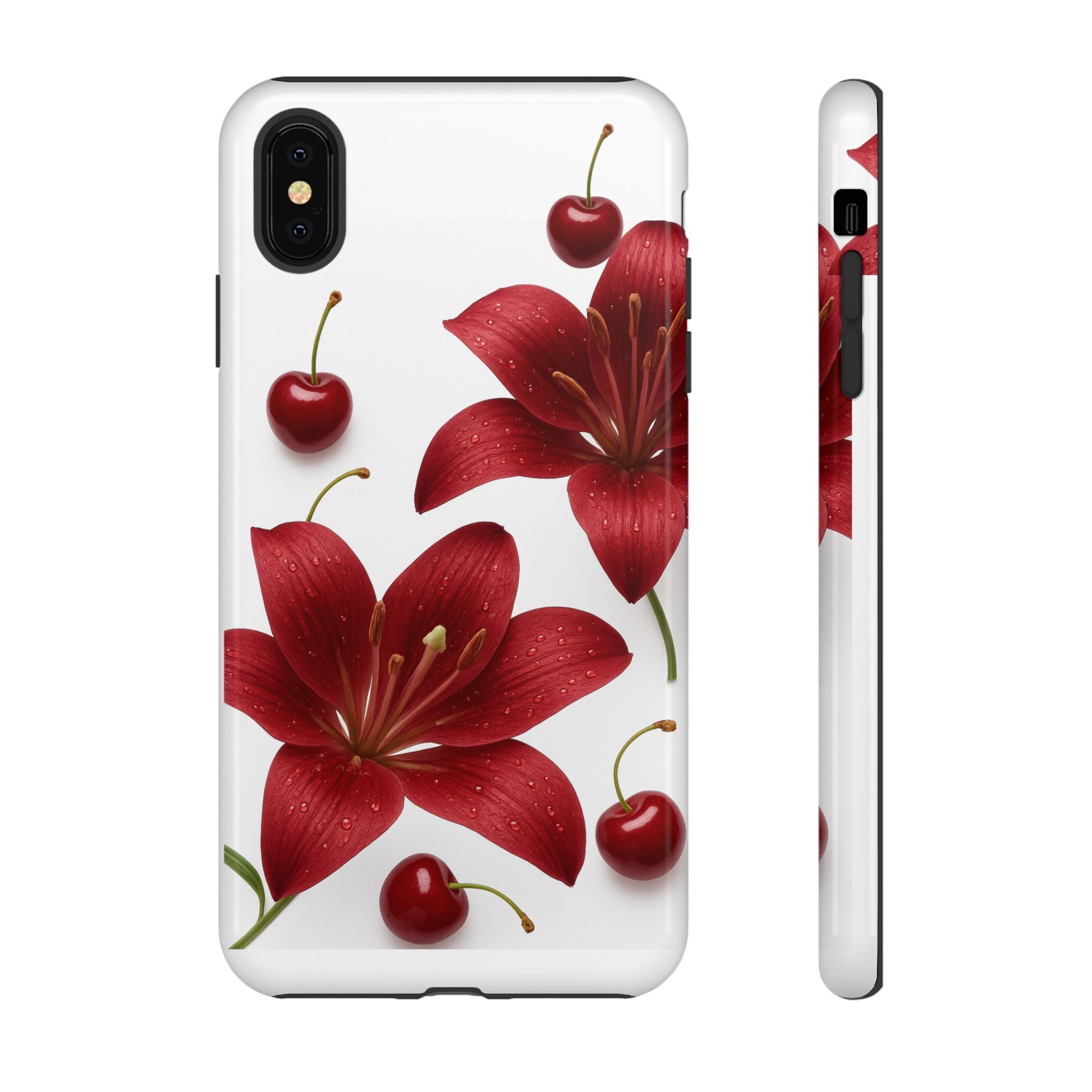 Floral Tough Phone Case, Beautiful Floral Design, Gift for Her, Risk Resistant Cover, Trendy Smartphone Accessory