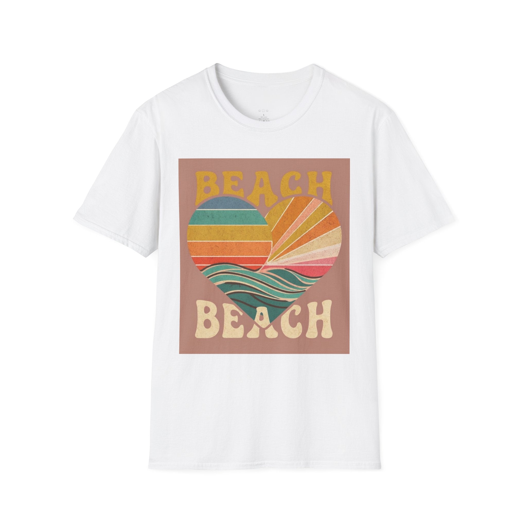 Beach Vibes T-Shirt, Summer Beach Shirt, Cute Beachwear, Vacation Tee, Ocean Lover Gift, Turtle Graphic Tee