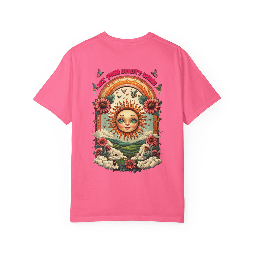 Sunshine Vibes Unisex Garment-Dyed T-shirt, Vintage Graphic Tee, Summer Fashion, Gift for Her, Eco-Friendly Clothing, Festival Wear