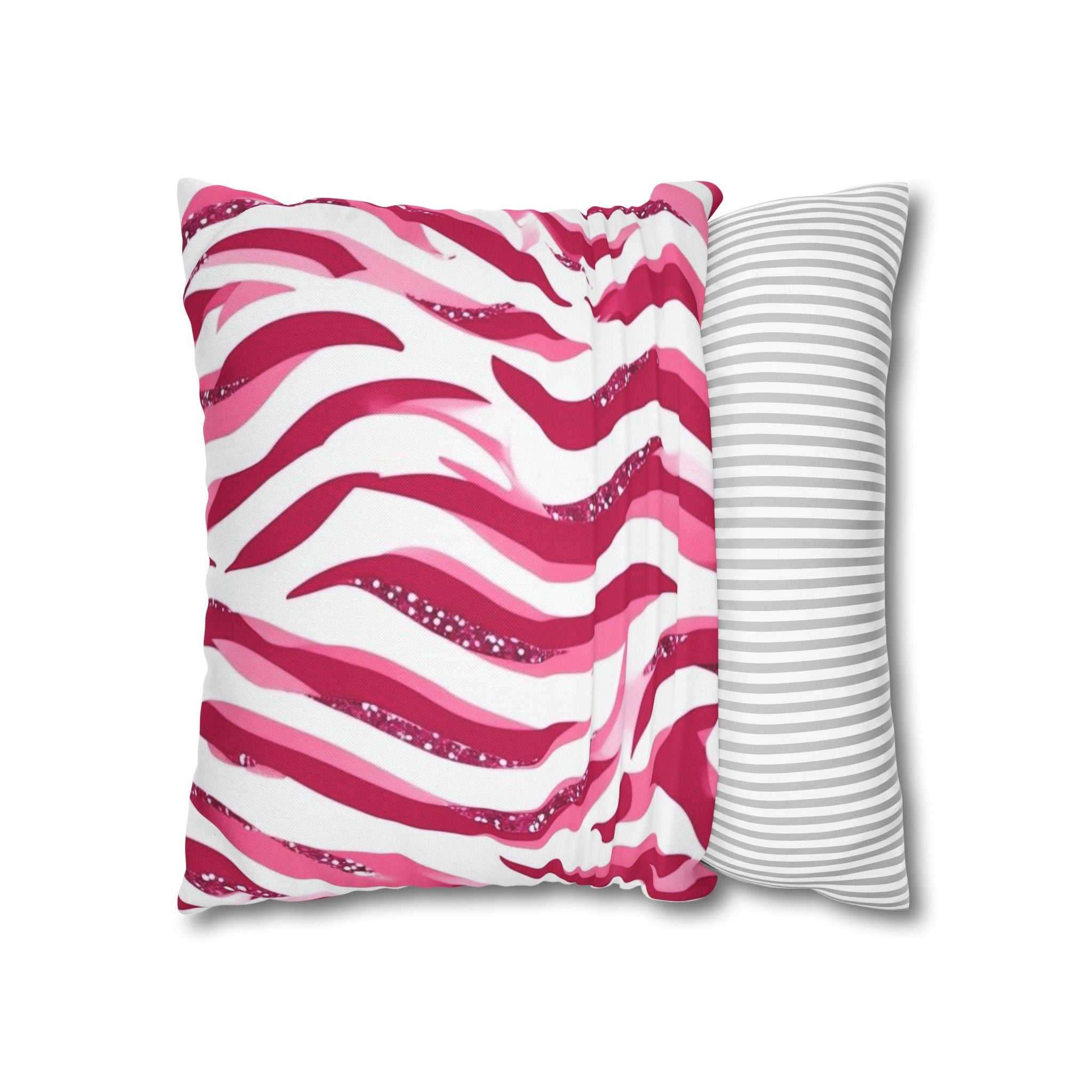 Vibrant Zebra Print Pillowcase, Home Decor, Couch Accent, Gift for Her, Animal Print Decor