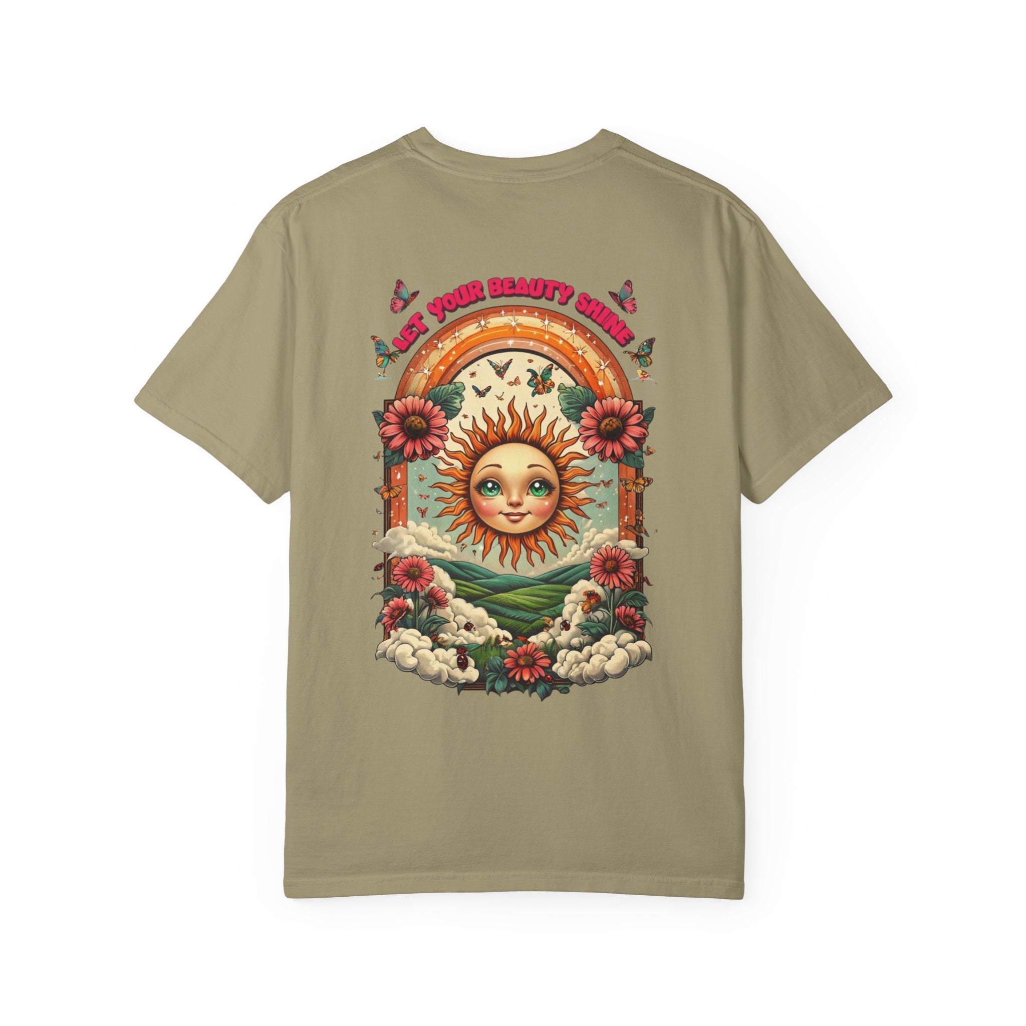 Sunshine Vibes Unisex Garment-Dyed T-shirt, Vintage Graphic Tee, Summer Fashion, Gift for Her, Eco-Friendly Clothing, Festival Wear