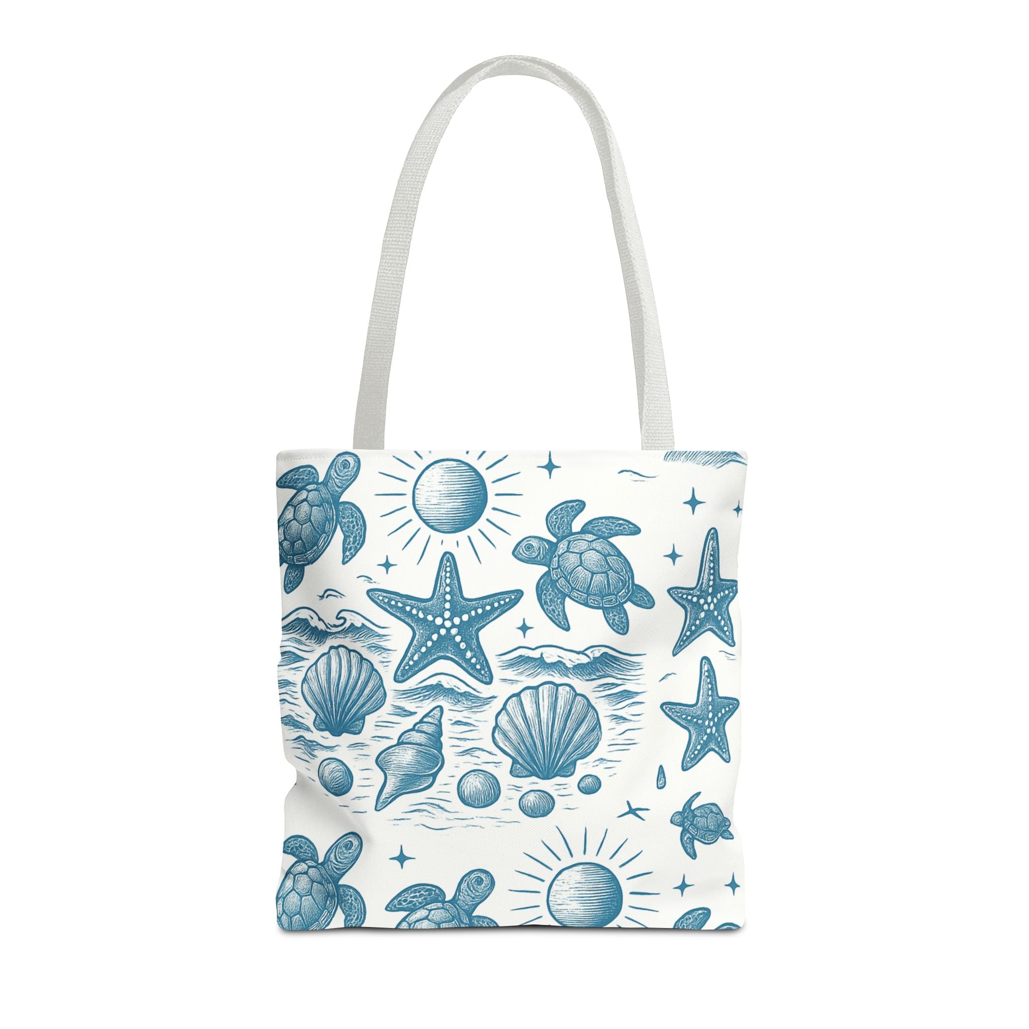 Ocean-Inspired Tote Bag, Beach Bag, Reusable Shopping Tote, Gifts for Ocean Lovers, Summer Accessory, Eco-Friendly Fashion