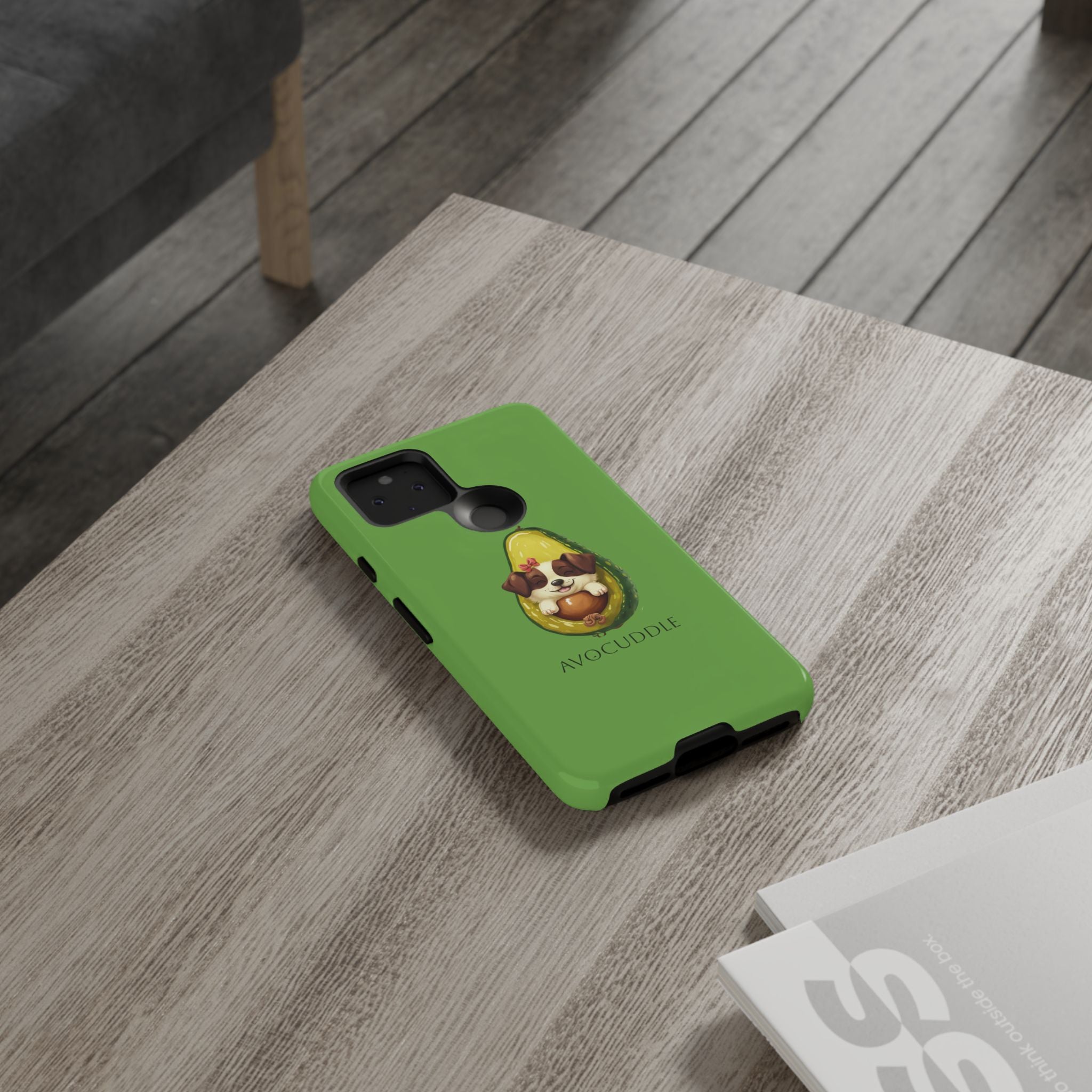 Cute Avocado Dog Phone Case - Pet Lover Gift, Animal Phone Cover, Quirky Accessory, Dog Mom Present, Custom Phone Case