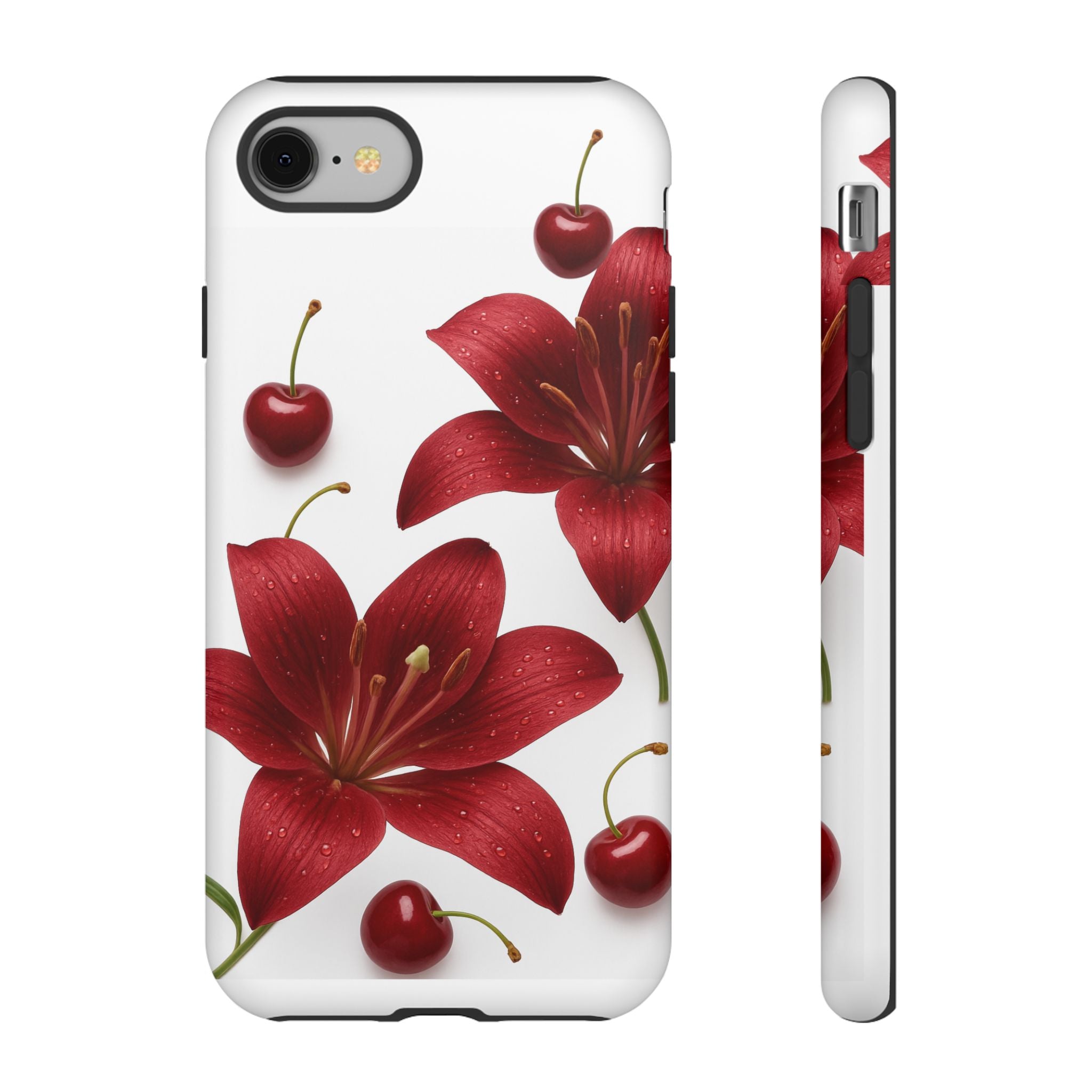 Floral Tough Phone Case, Beautiful Floral Design, Gift for Her, Risk Resistant Cover, Trendy Smartphone Accessory