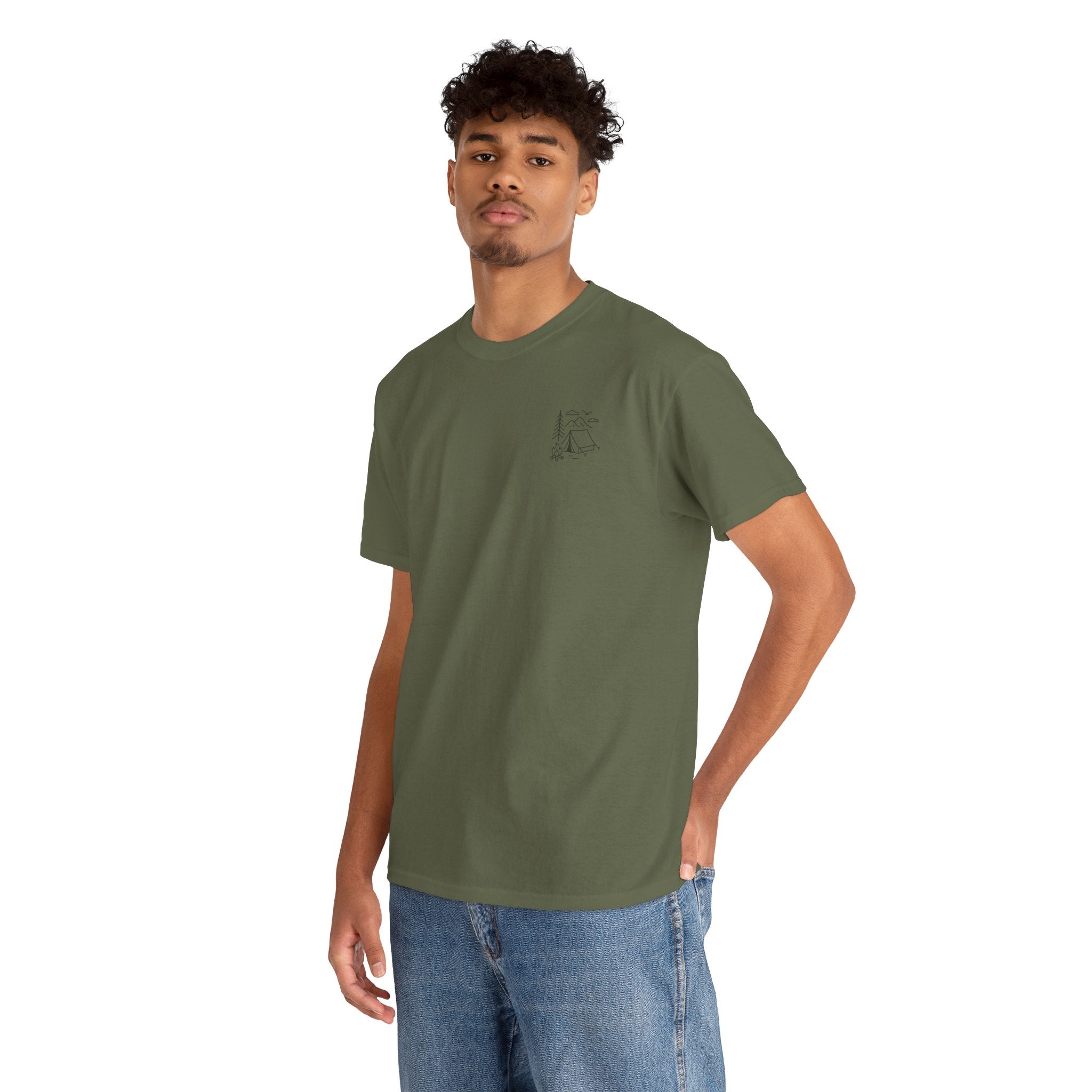 Camping Country Wild West Life Tee, Unisex Heavy Cotton T-Shirt, Adventure Shirt, Outdoor Apparel, Nature Lover Gift, Festival Wear