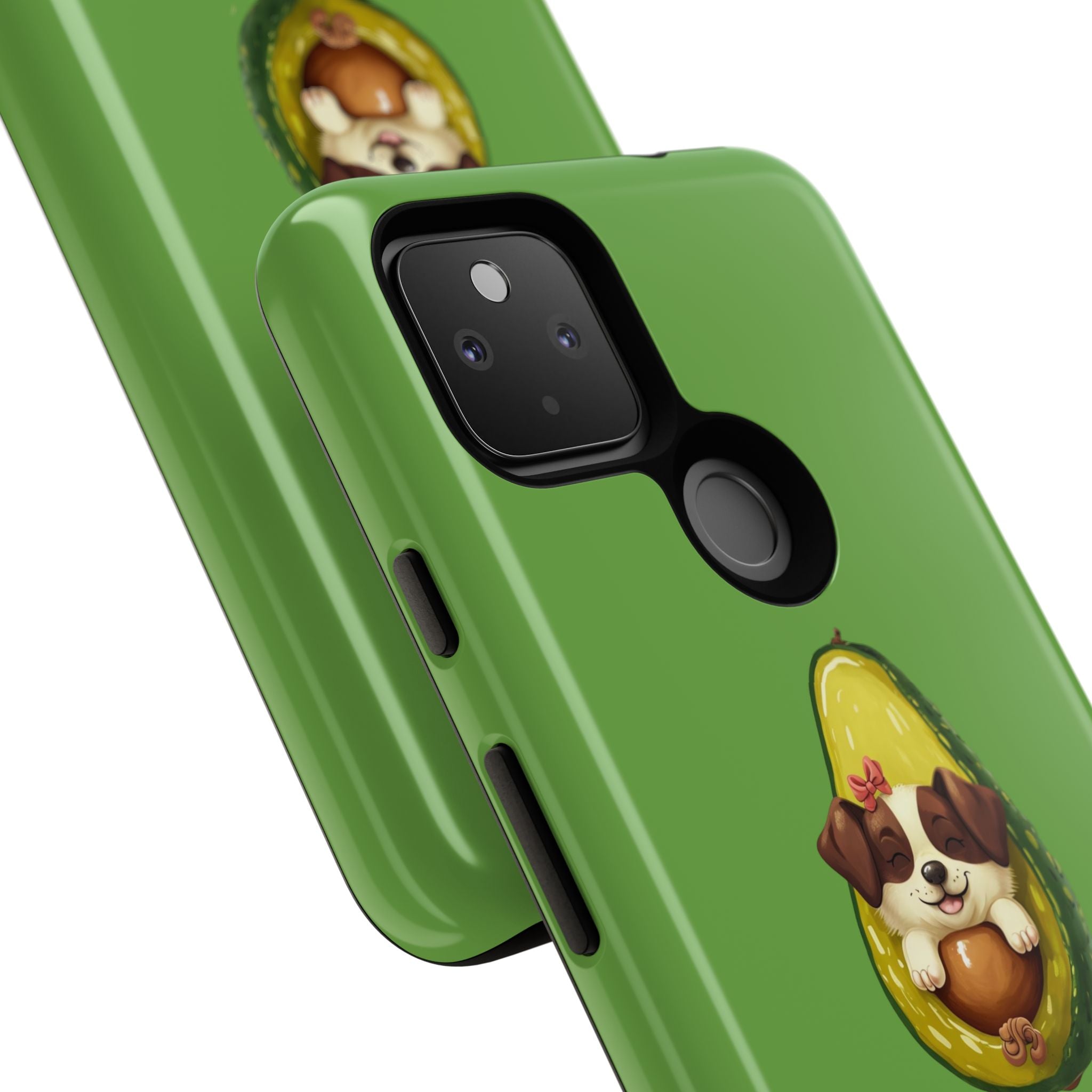 Cute Avocado Dog Phone Case - Pet Lover Gift, Animal Phone Cover, Quirky Accessory, Dog Mom Present, Custom Phone Case