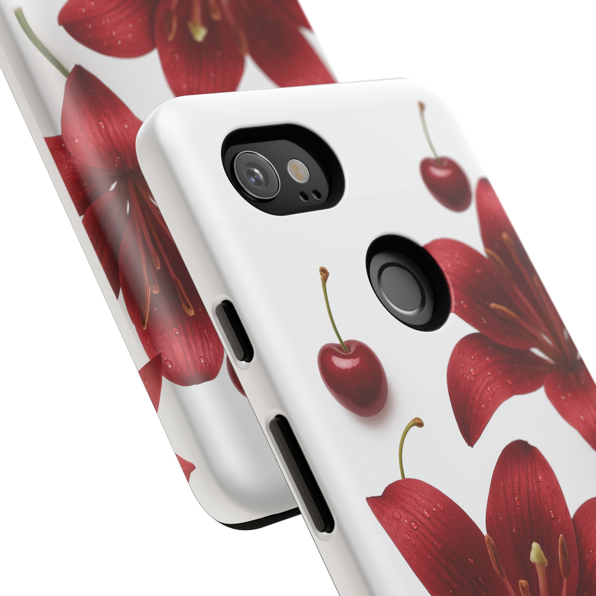 Floral Tough Phone Case, Beautiful Floral Design, Gift for Her, Risk Resistant Cover, Trendy Smartphone Accessory