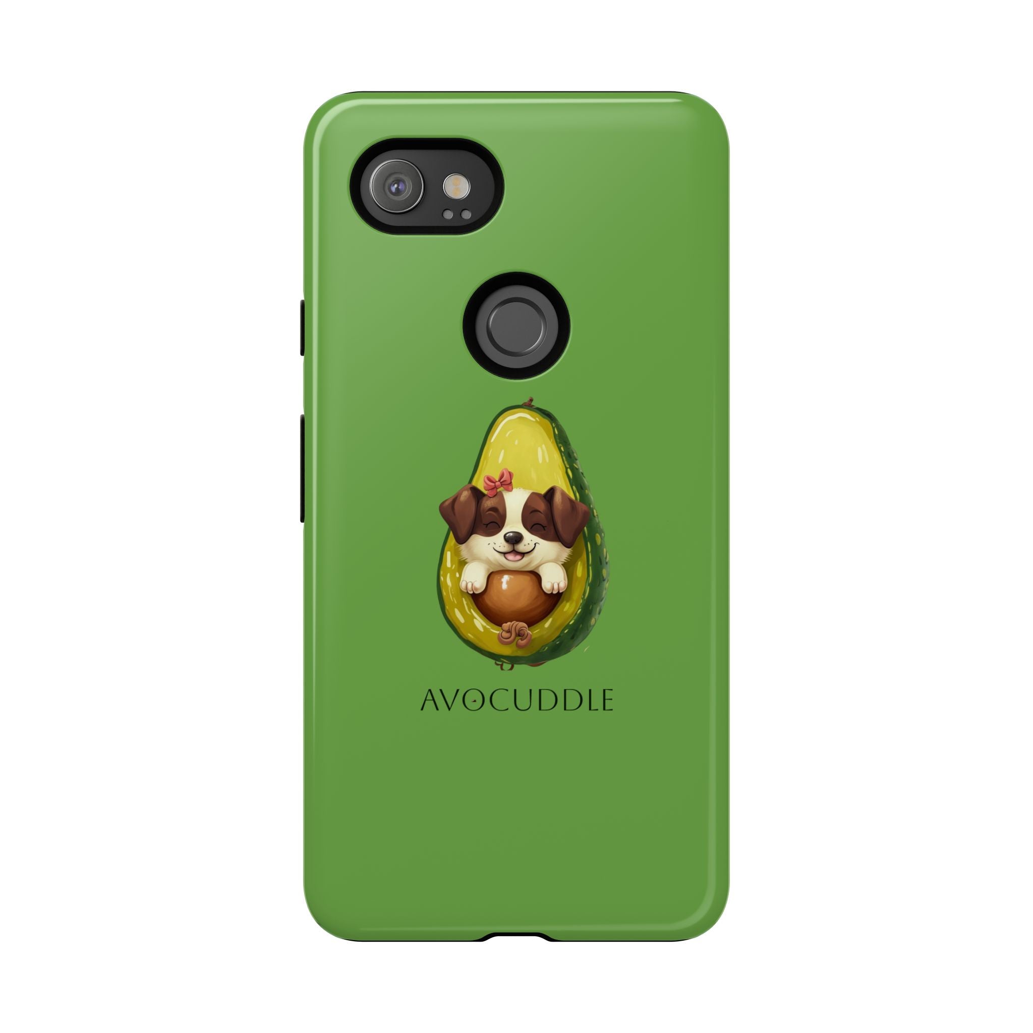 Cute Avocado Dog Phone Case - Pet Lover Gift, Animal Phone Cover, Quirky Accessory, Dog Mom Present, Custom Phone Case
