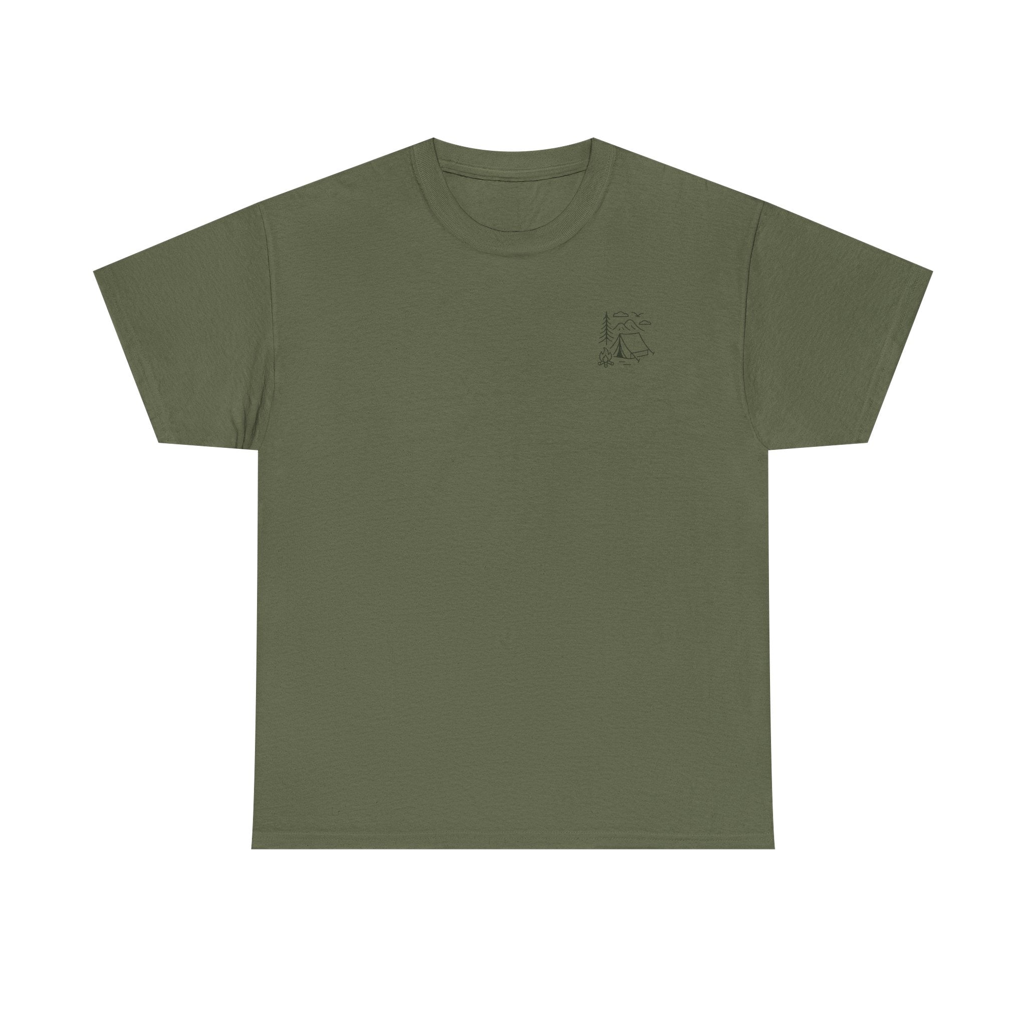 Camping Country Wild West Life Tee, Unisex Heavy Cotton T-Shirt, Adventure Shirt, Outdoor Apparel, Nature Lover Gift, Festival Wear