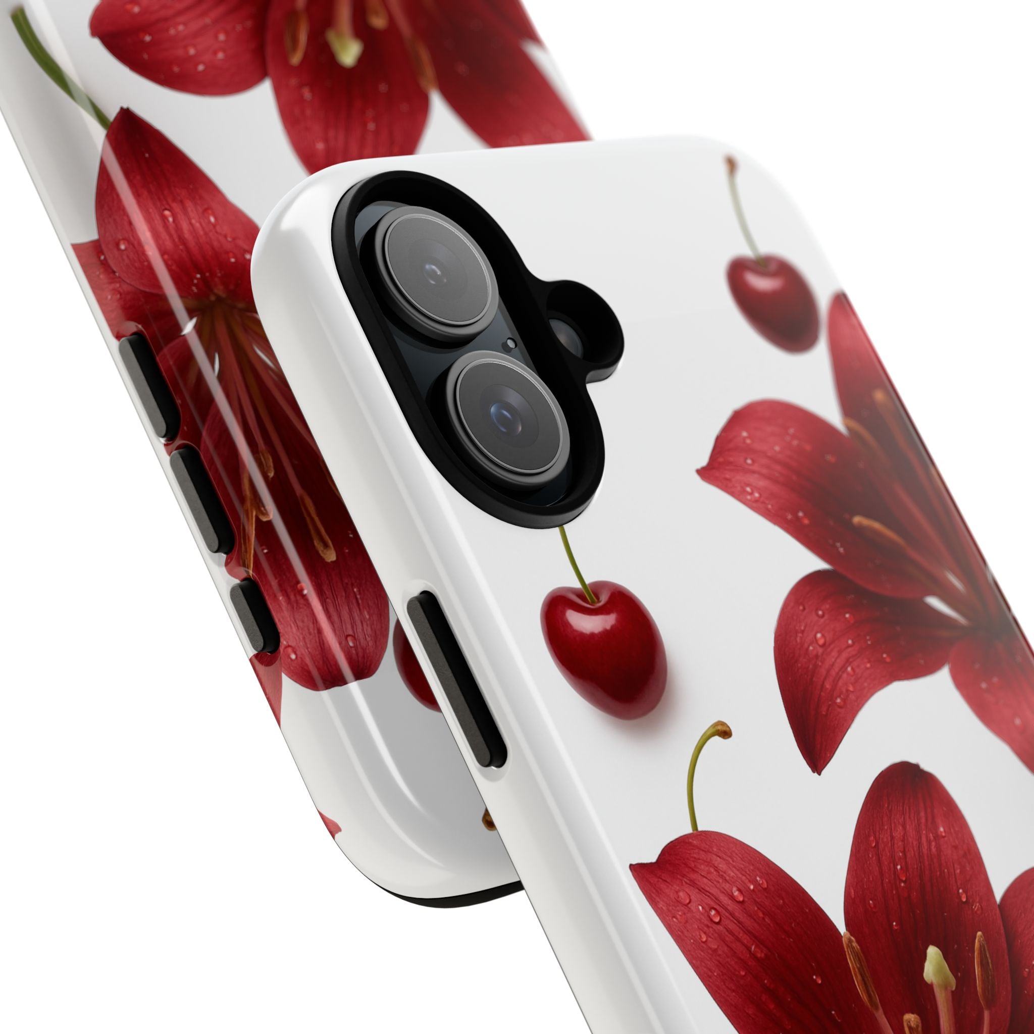 Floral Tough Phone Case, Beautiful Floral Design, Gift for Her, Risk Resistant Cover, Trendy Smartphone Accessory