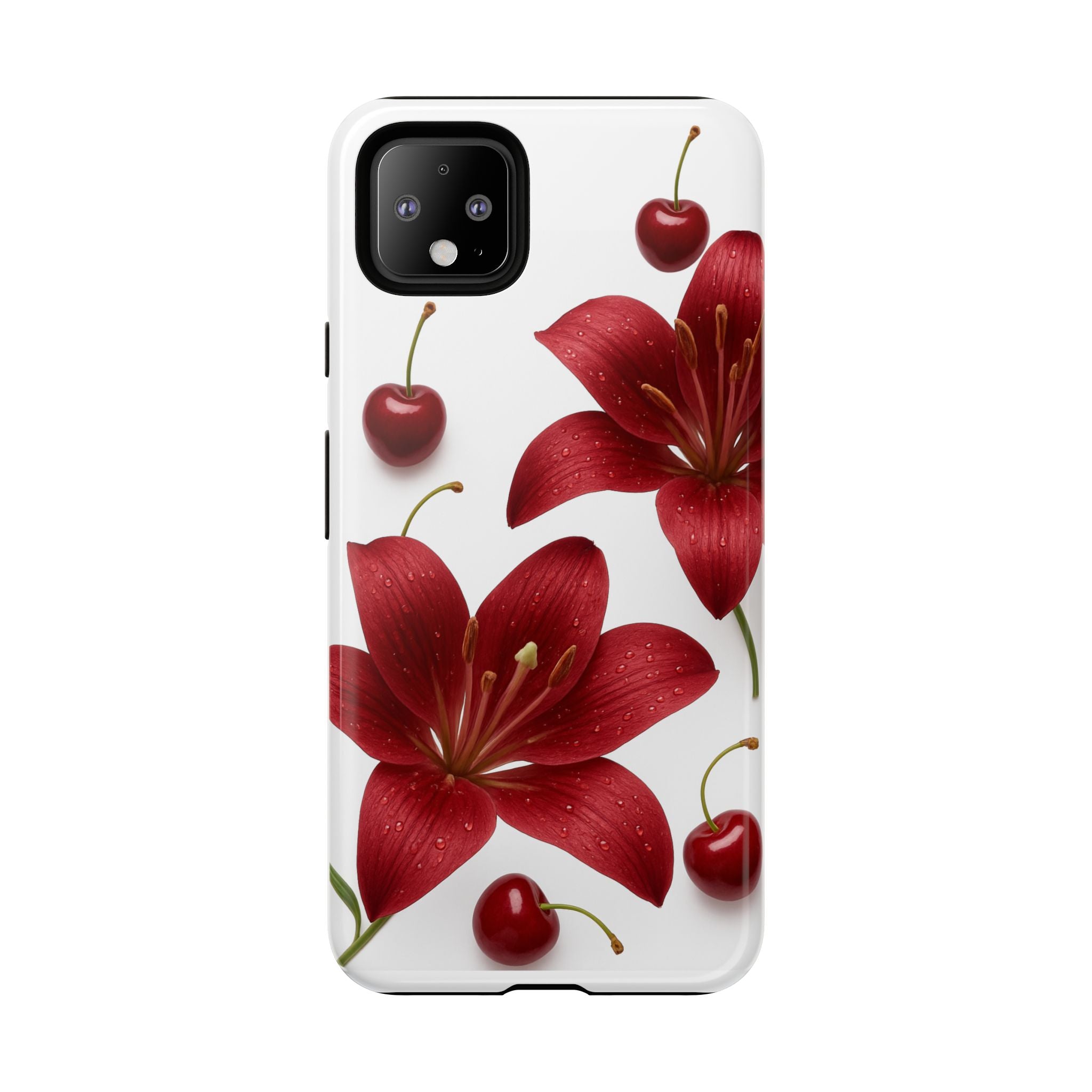 Floral Tough Phone Case, Beautiful Floral Design, Gift for Her, Risk Resistant Cover, Trendy Smartphone Accessory