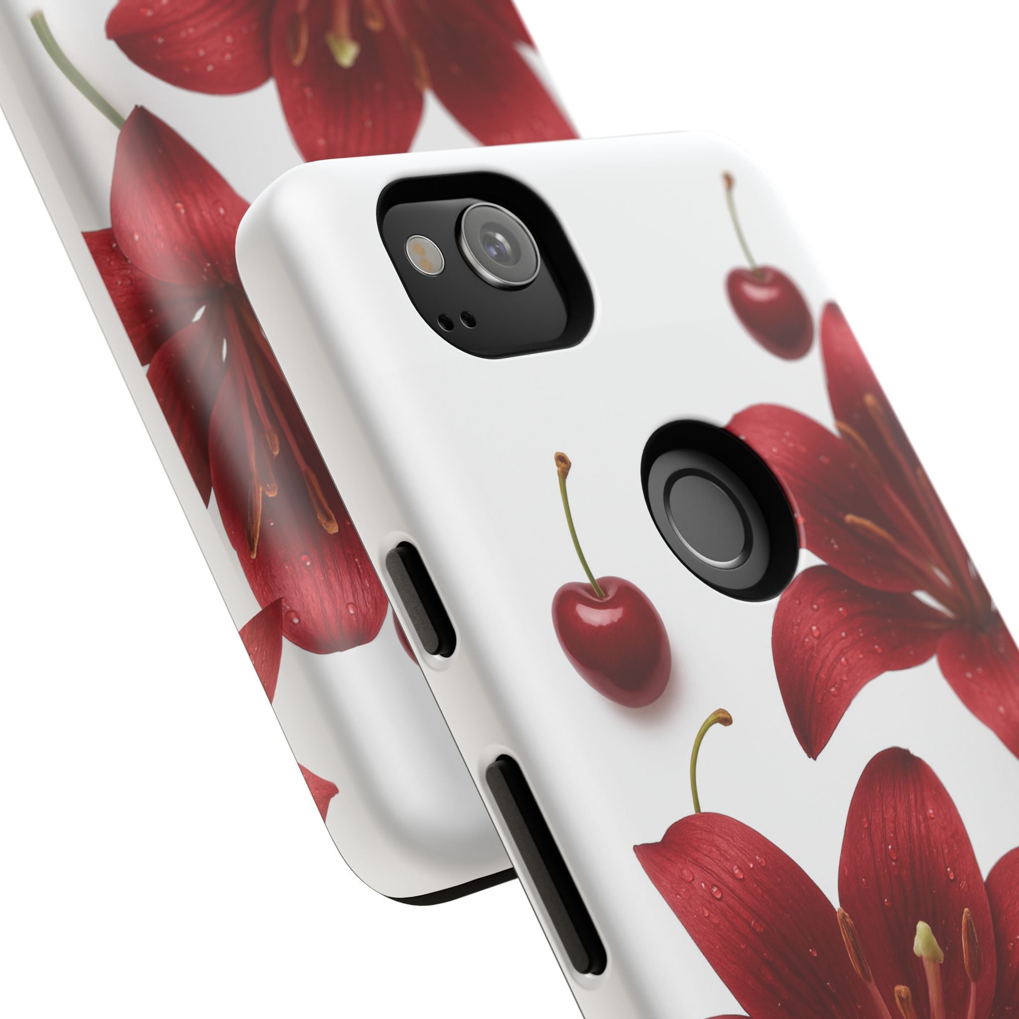 Floral Tough Phone Case, Beautiful Floral Design, Gift for Her, Risk Resistant Cover, Trendy Smartphone Accessory