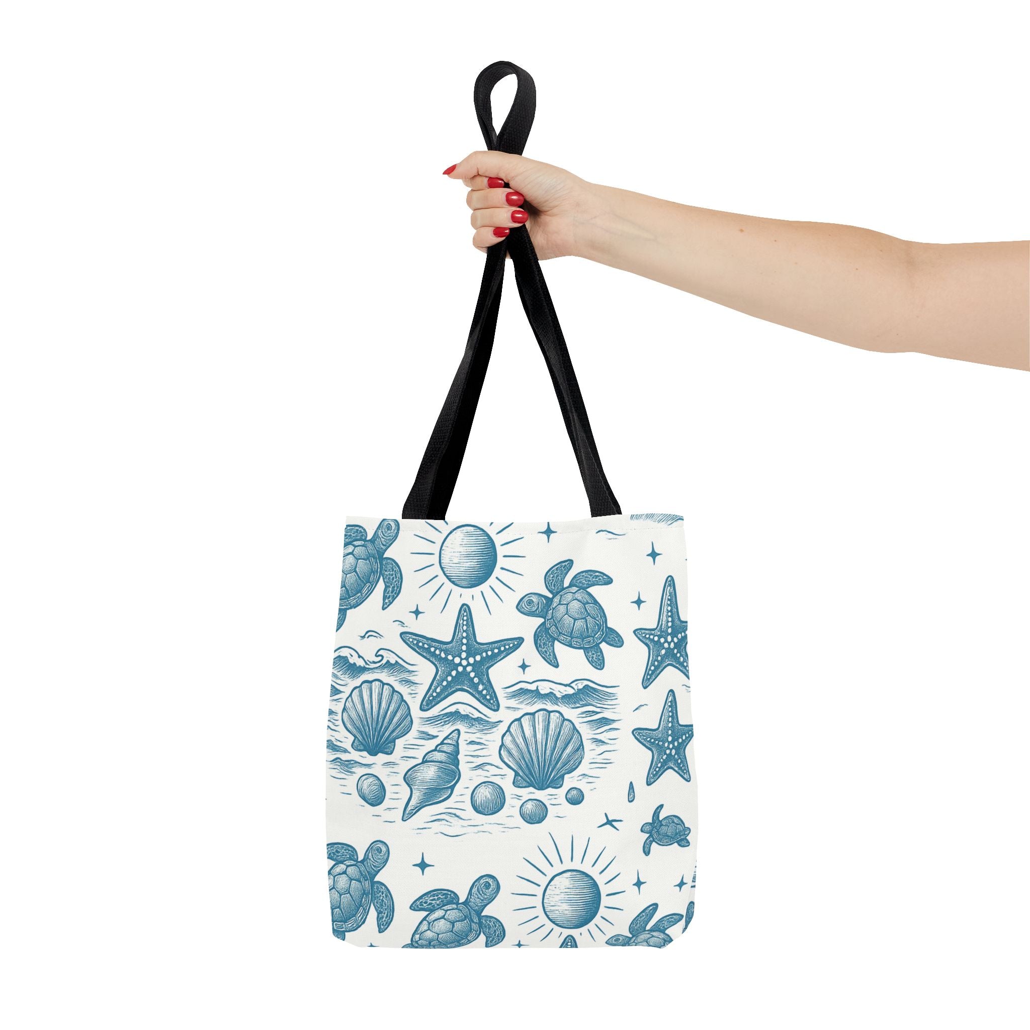 Ocean-Inspired Tote Bag, Beach Bag, Reusable Shopping Tote, Gifts for Ocean Lovers, Summer Accessory, Eco-Friendly Fashion