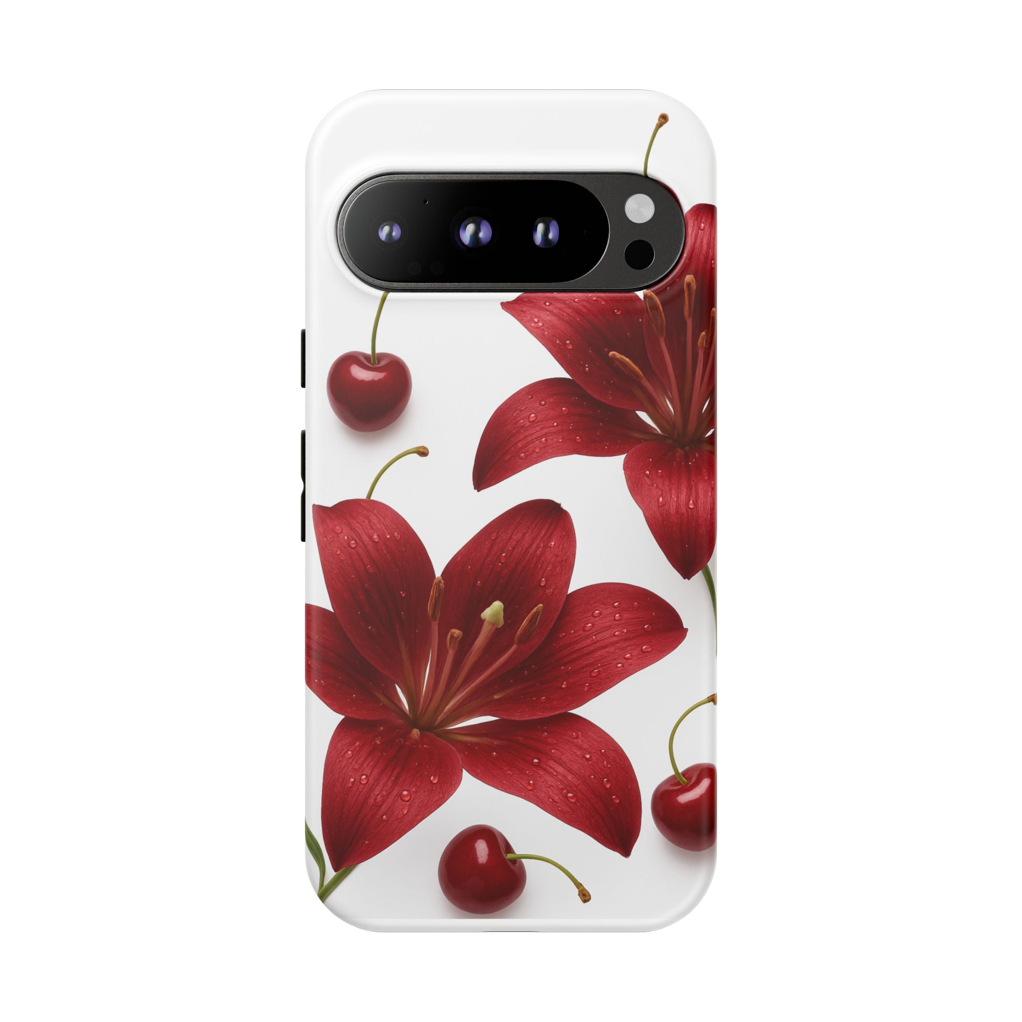 Floral Tough Phone Case, Beautiful Floral Design, Gift for Her, Risk Resistant Cover, Trendy Smartphone Accessory