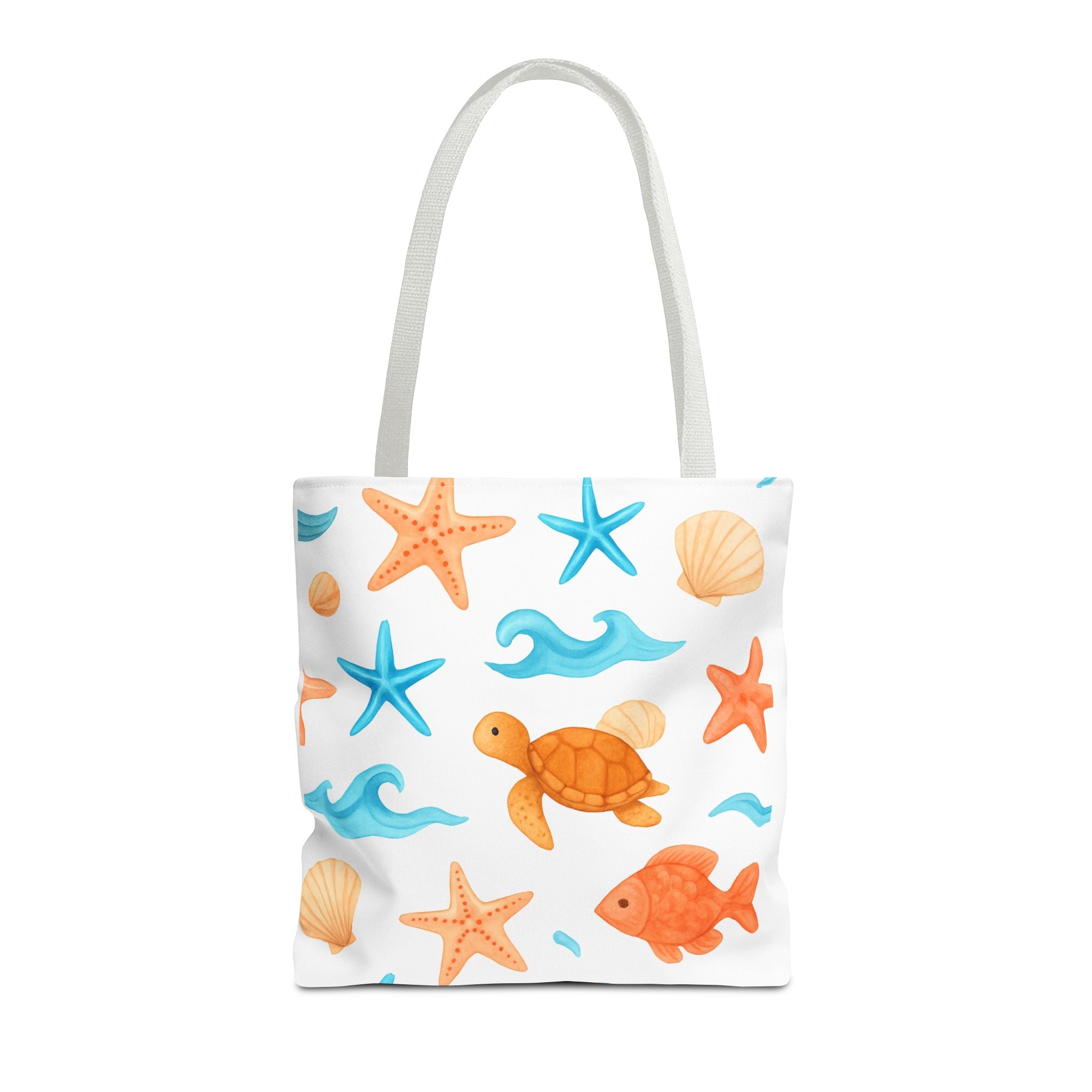 Ocean-Themed Tote Bag - Cute Beach Bag, Summer Accessories, Gift for Ocean Lovers, Lightweight Carryall, Summer Shopping Bag