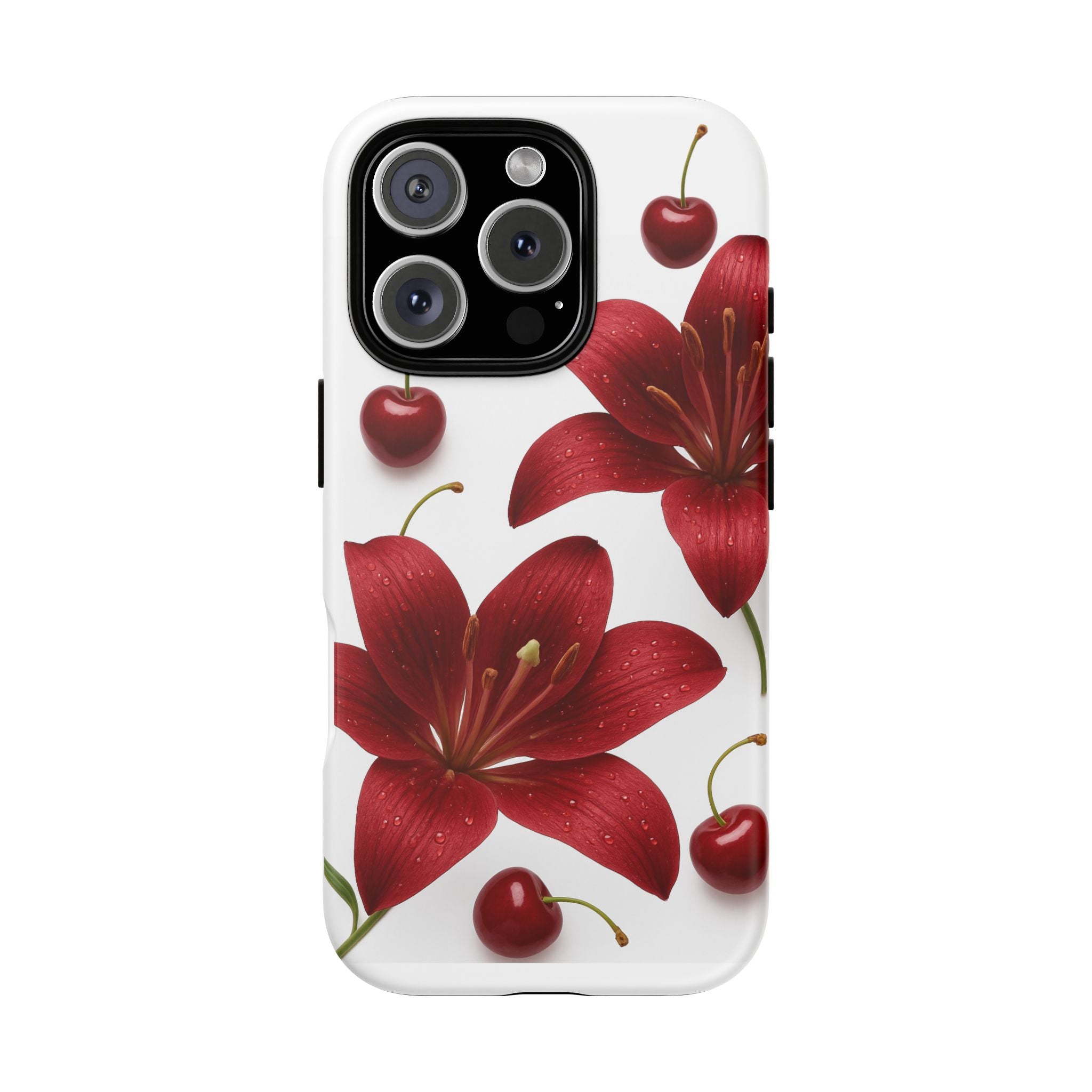 Floral Tough Phone Case, Beautiful Floral Design, Gift for Her, Risk Resistant Cover, Trendy Smartphone Accessory
