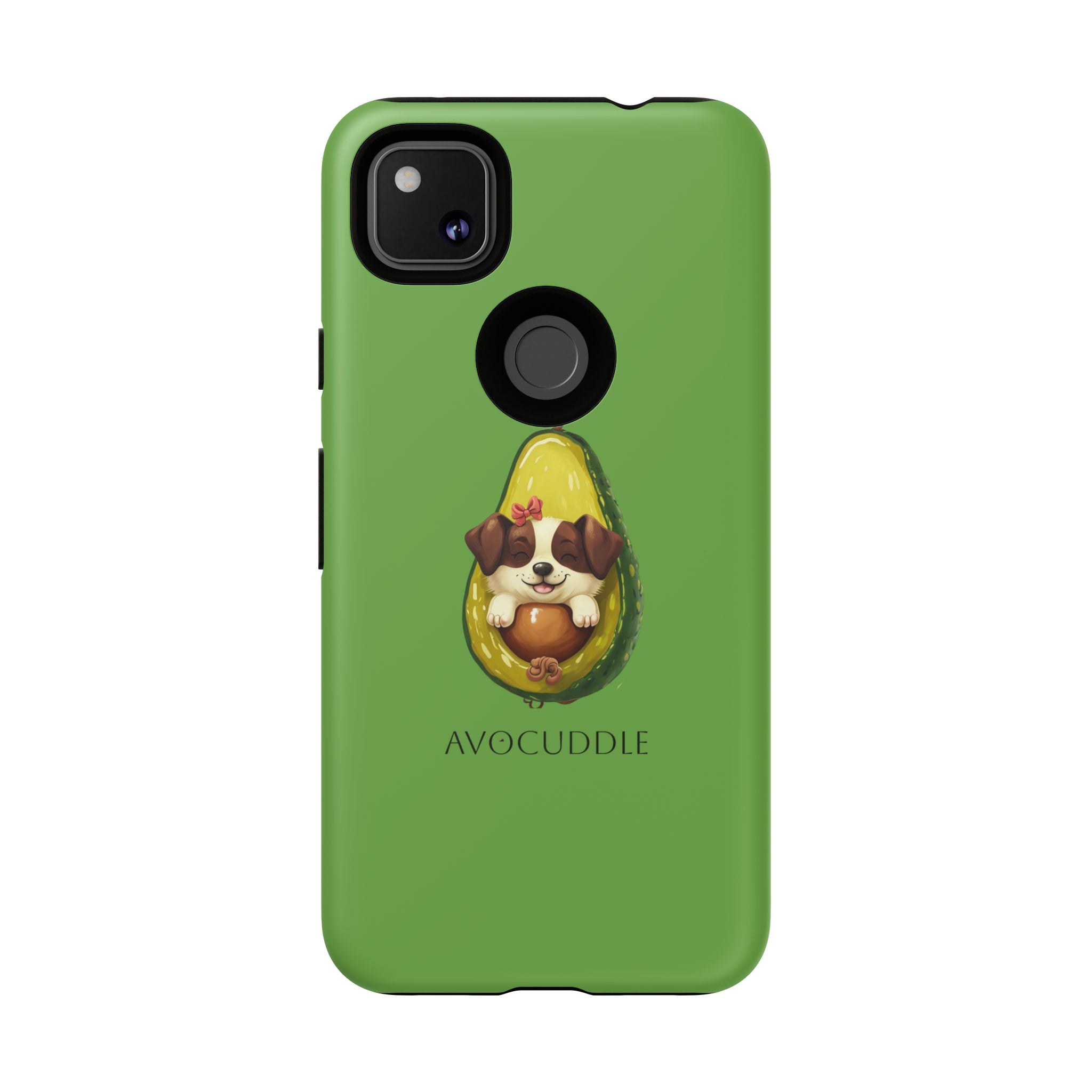 Cute Avocado Dog Phone Case - Pet Lover Gift, Animal Phone Cover, Quirky Accessory, Dog Mom Present, Custom Phone Case