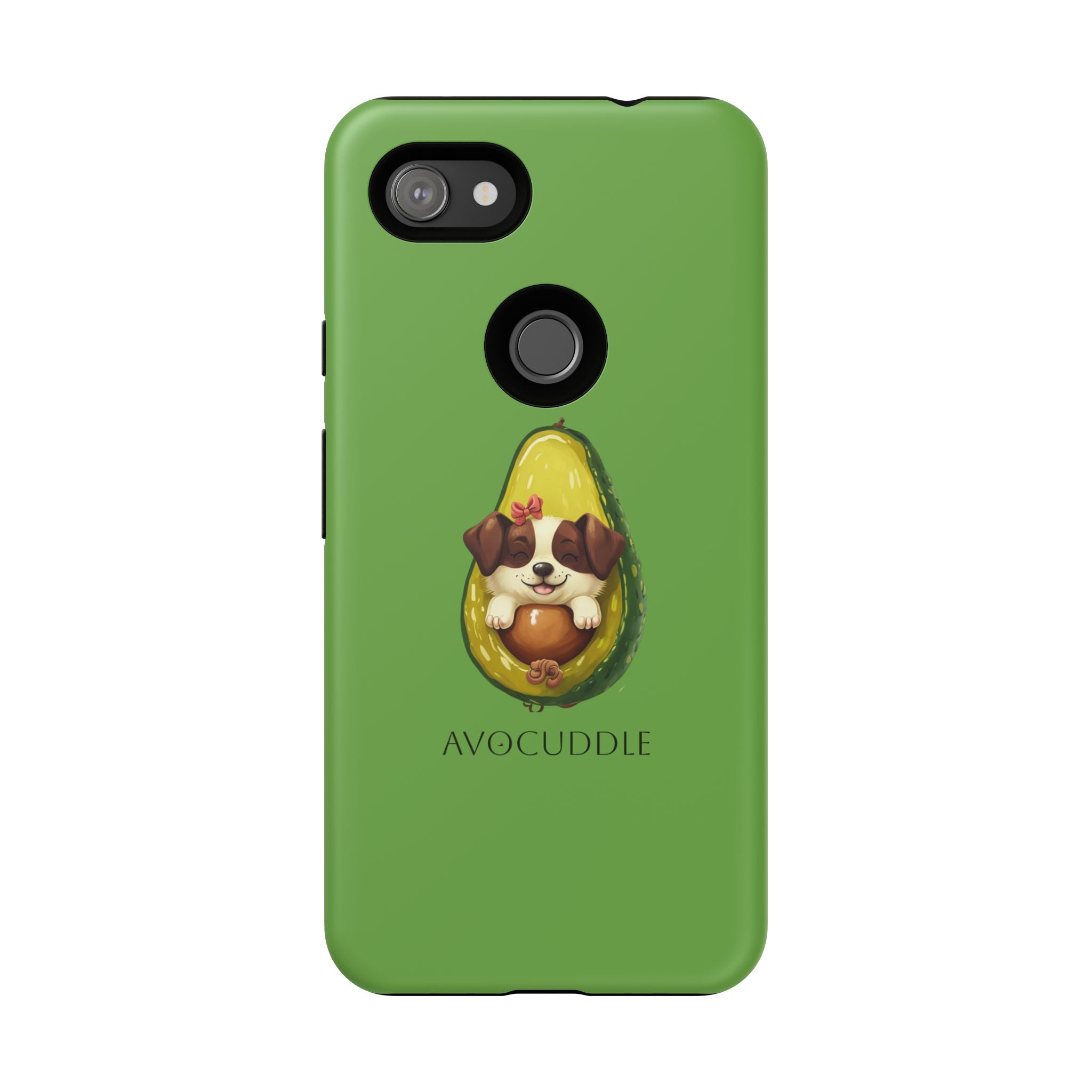 Cute Avocado Dog Phone Case - Pet Lover Gift, Animal Phone Cover, Quirky Accessory, Dog Mom Present, Custom Phone Case