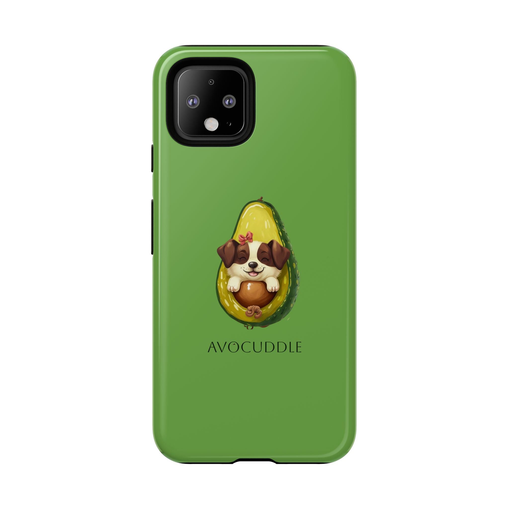 Cute Avocado Dog Phone Case - Pet Lover Gift, Animal Phone Cover, Quirky Accessory, Dog Mom Present, Custom Phone Case