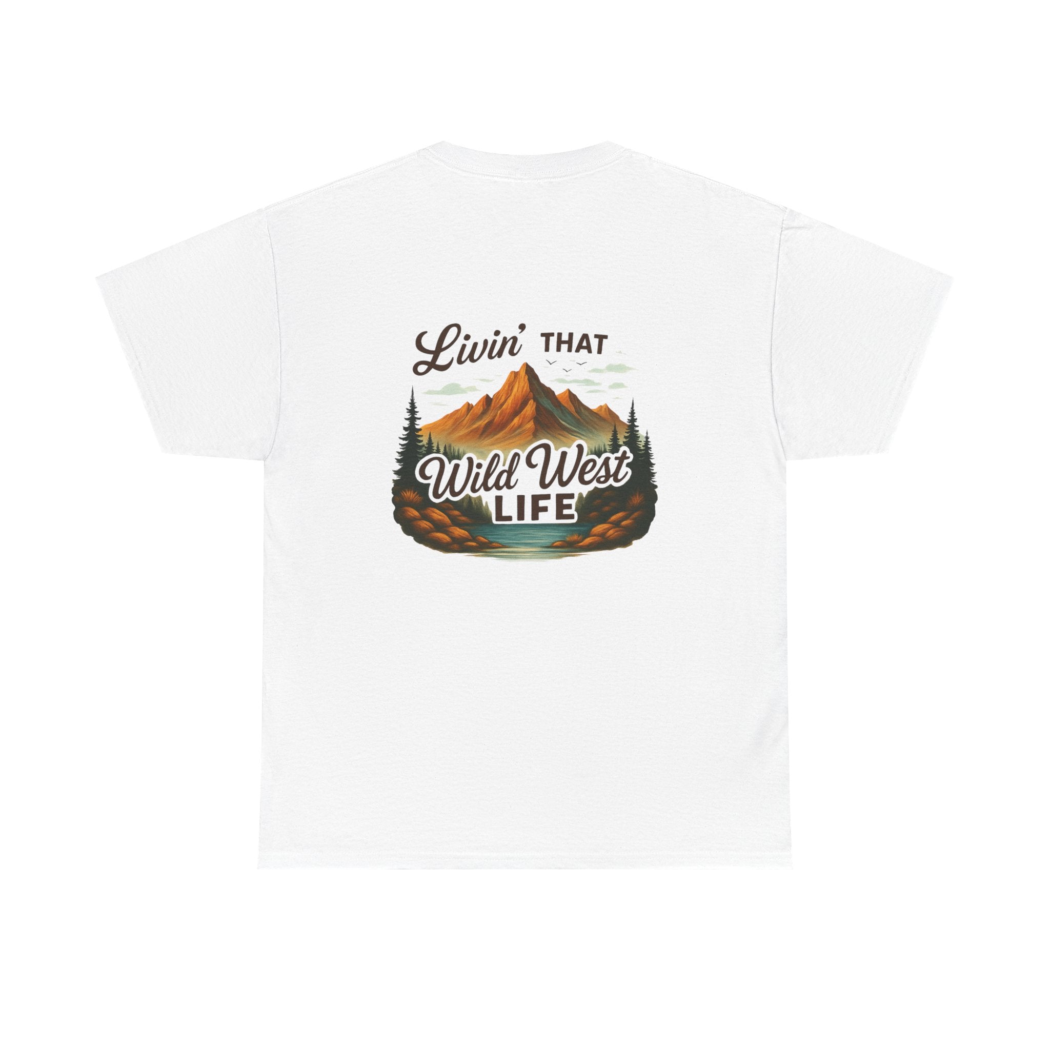 Camping Country Wild West Life Tee, Unisex Heavy Cotton T-Shirt, Adventure Shirt, Outdoor Apparel, Nature Lover Gift, Festival Wear
