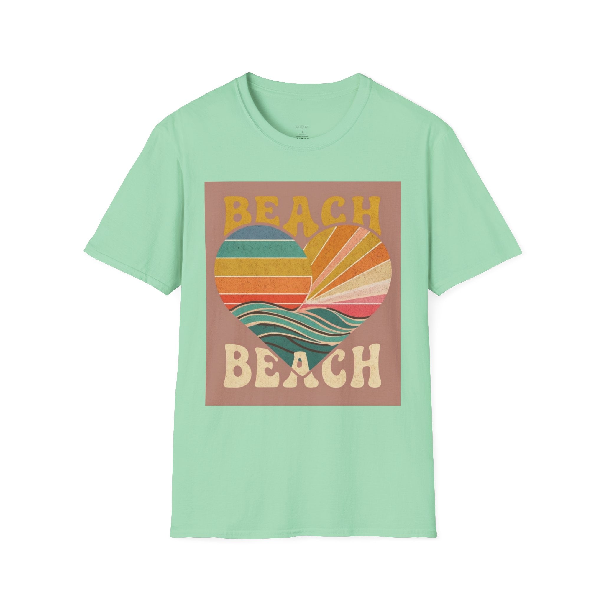Beach Vibes T-Shirt, Summer Beach Shirt, Cute Beachwear, Vacation Tee, Ocean Lover Gift, Turtle Graphic Tee