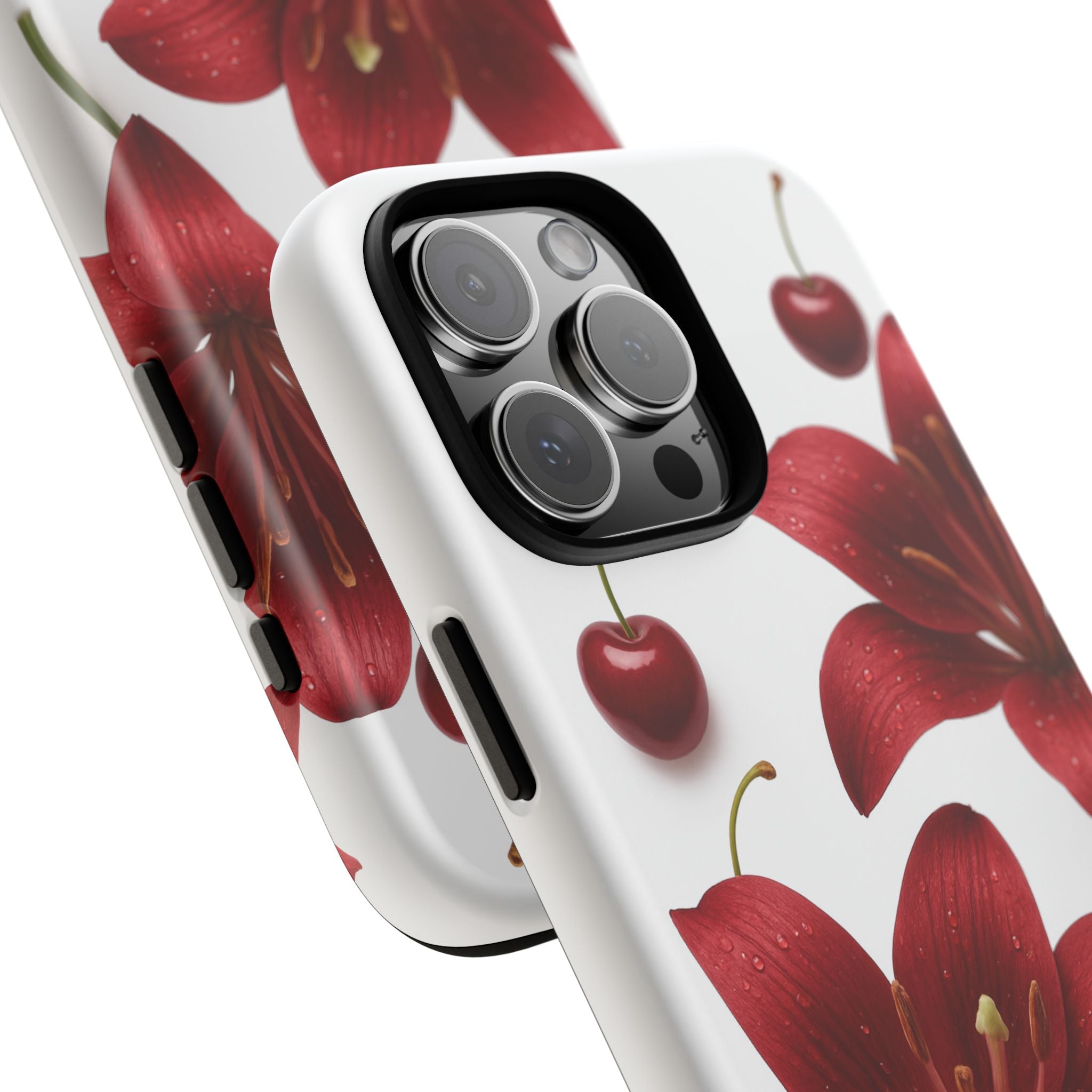 Floral Tough Phone Case, Beautiful Floral Design, Gift for Her, Risk Resistant Cover, Trendy Smartphone Accessory