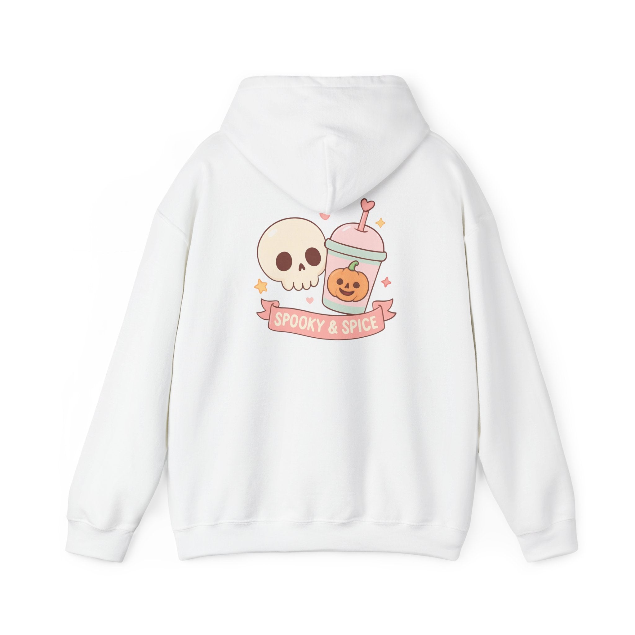 Spooky & Spice Hooded Sweatshirt, Halloween Sweater, Cozy Gift for Fall, Unisex Hoodie, Cute Autumn Fashion