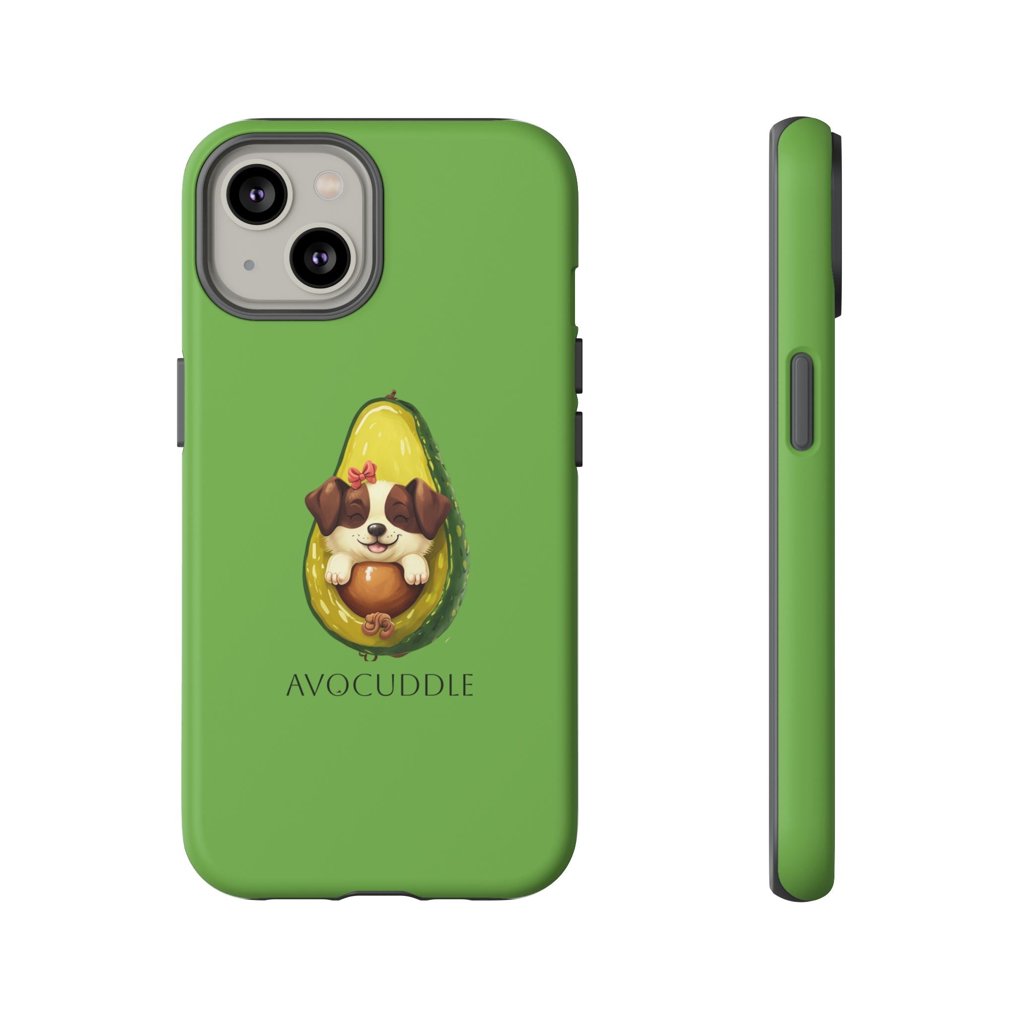 Cute Avocado Dog Phone Case - Pet Lover Gift, Animal Phone Cover, Quirky Accessory, Dog Mom Present, Custom Phone Case