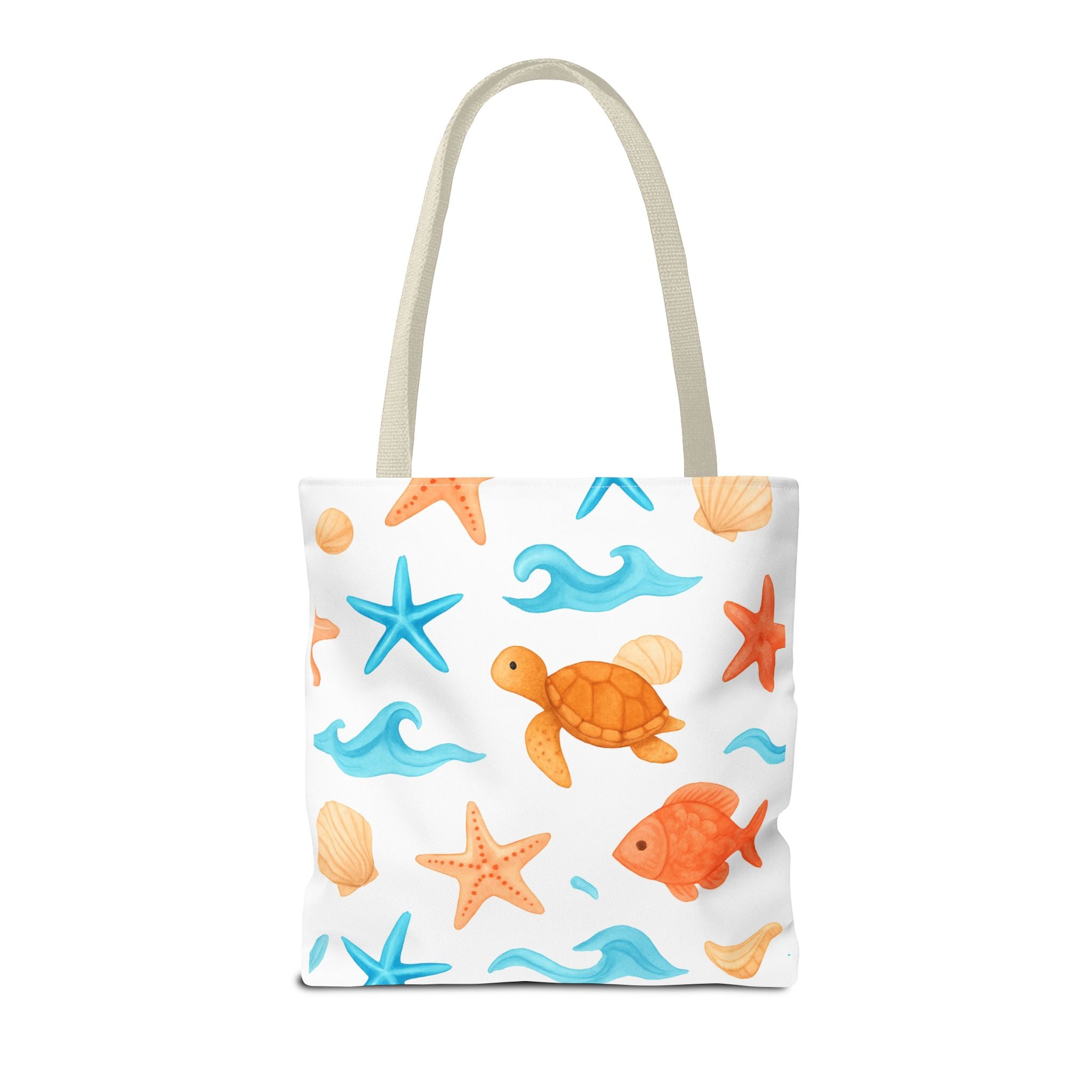 Ocean-Themed Tote Bag - Cute Beach Bag, Summer Accessories, Gift for Ocean Lovers, Lightweight Carryall, Summer Shopping Bag